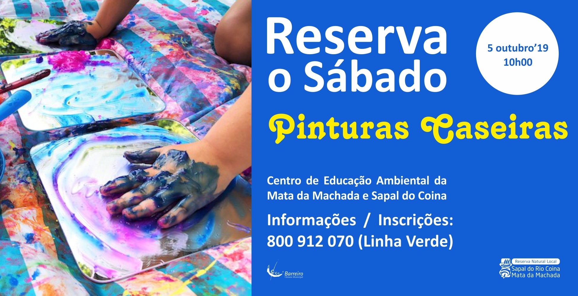 Reserva o Sábado – Pinturas caseiras