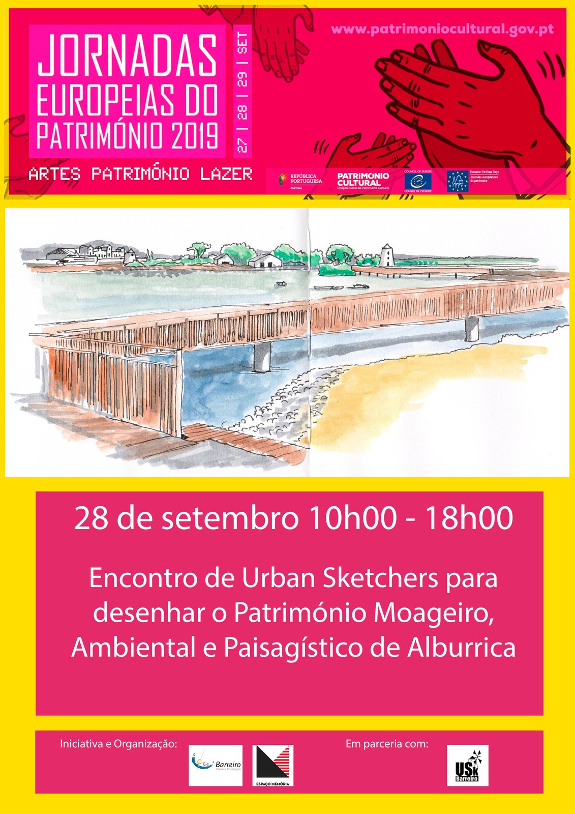 Jornadas Europeias do Património 2019 | Urban Sketchers vão desenhar Alburrica