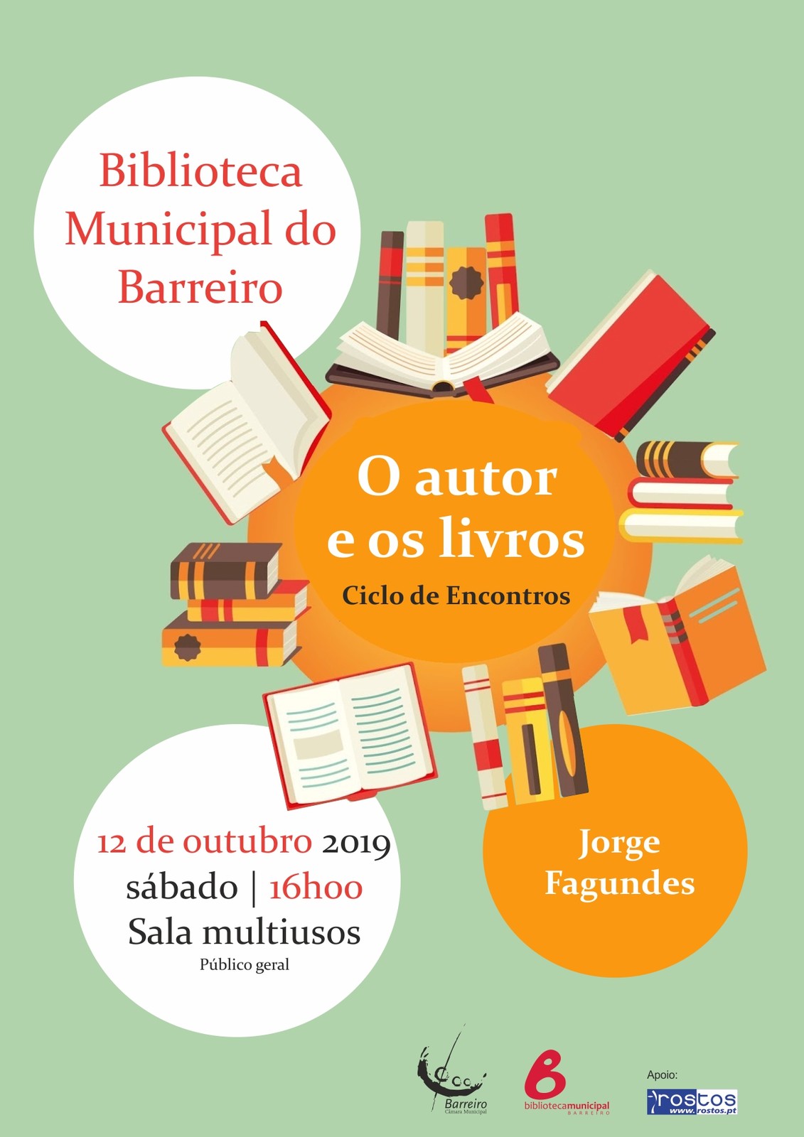 Ciclo de Encontros “O Autor e os livros”, com o escritor Jorge Fagundes