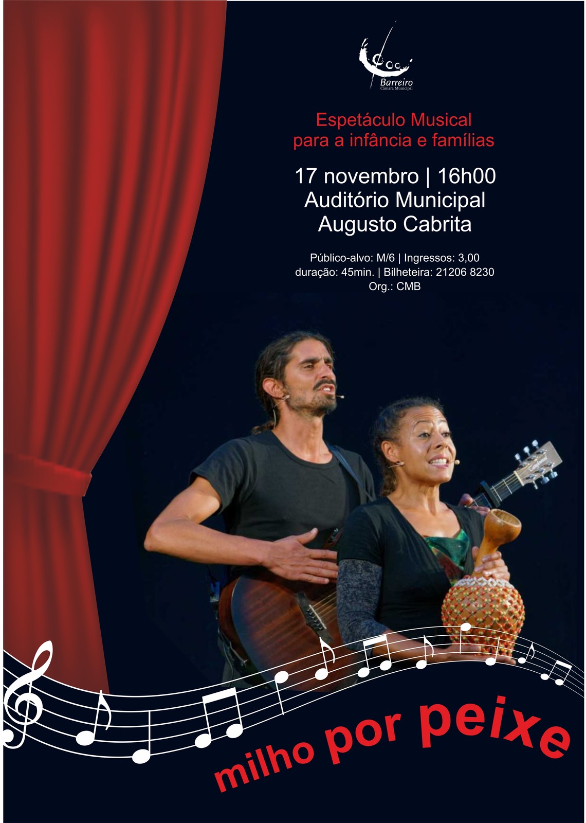 Milho Por Peixe – Espetáculo Musical para a infância e famílias