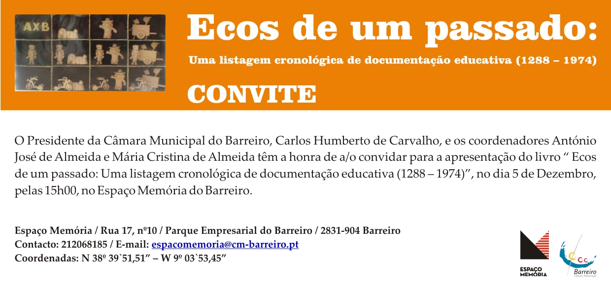 Apresentação do livro “Ecos de um Passado: Uma Listagem Cronológica de Documentação Ed...