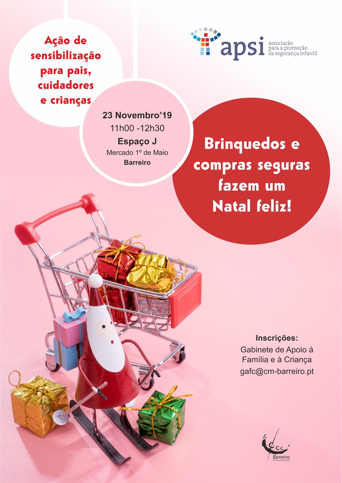 Ação de sensibilização: “Brinquedos e compras seguras fazem um Natal feliz!”