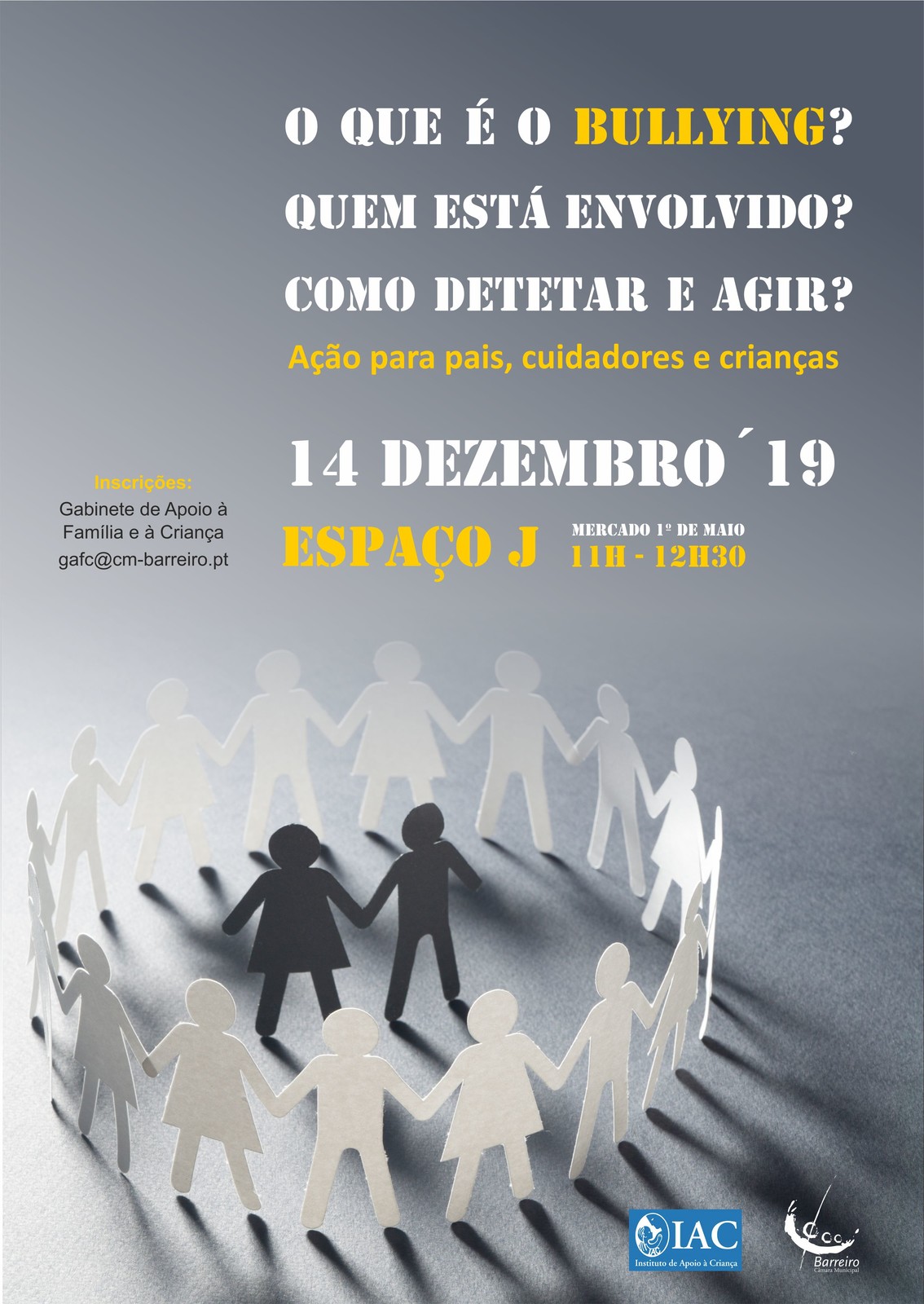 Ação de Formação “O que é o Bullying? Quem está envolvido? Como detetar e agir?”