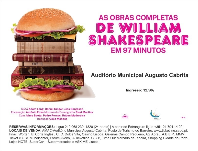 CANCELADO | “As Obras Completas de William Shakespeare em 97 Minutos” |  No AMAC