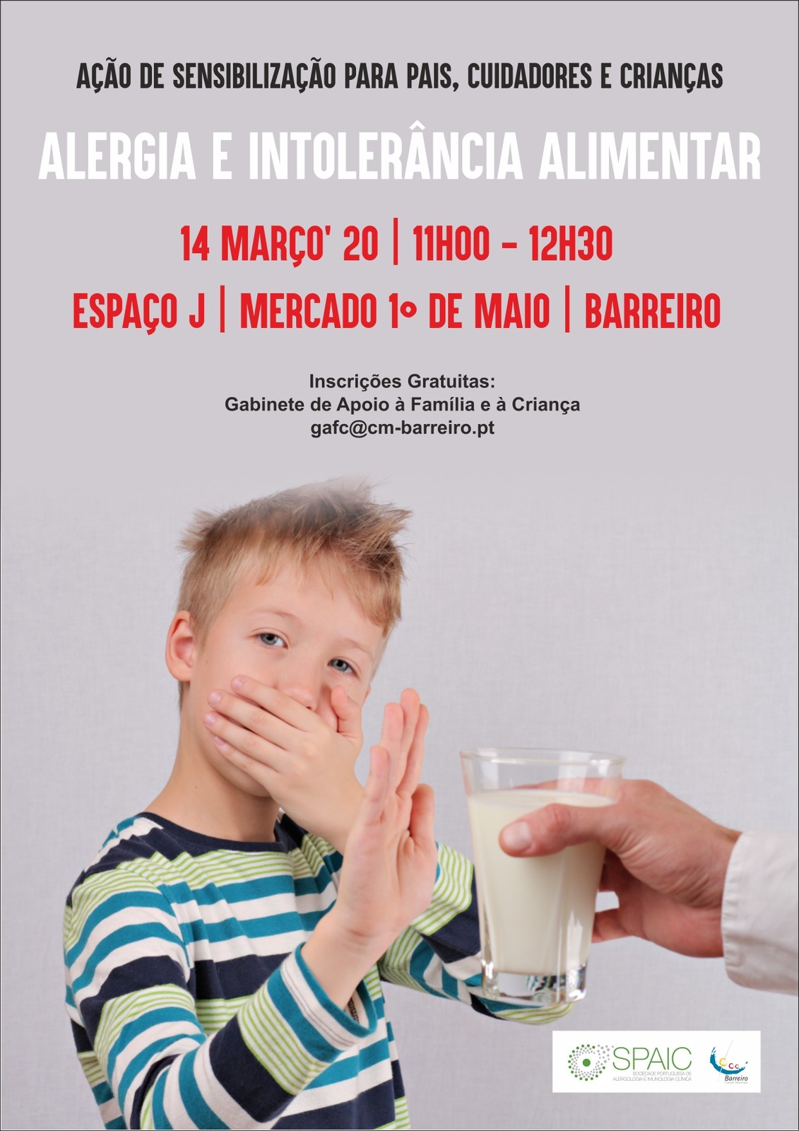 CANCELADO | Ação de sensibilização: Alergia e Intolerância Alimentar