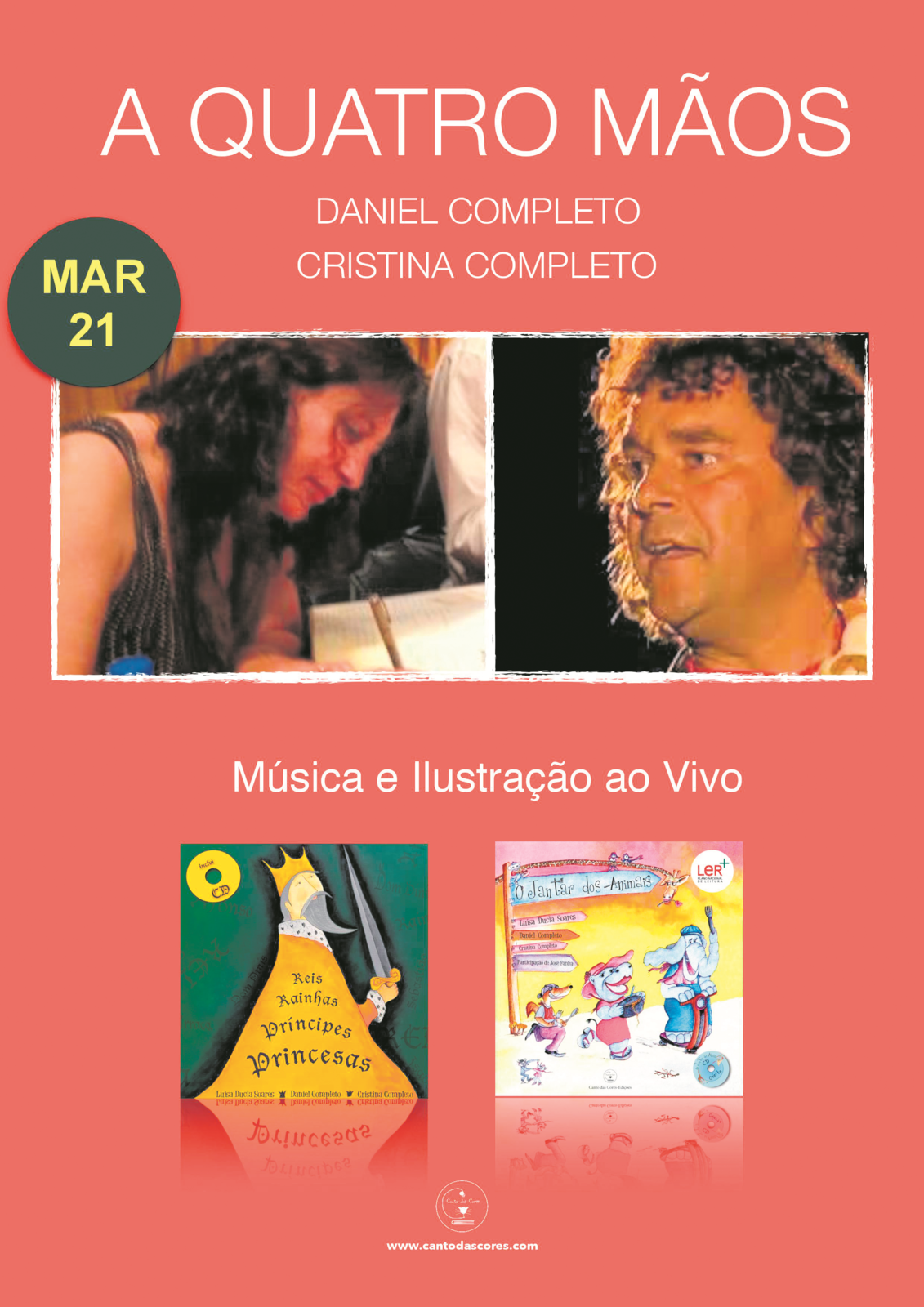 CANCELADO | A Quatro Mãos – 10 Anos de Ilustração e Música | Espetáculo de ilustraçã...