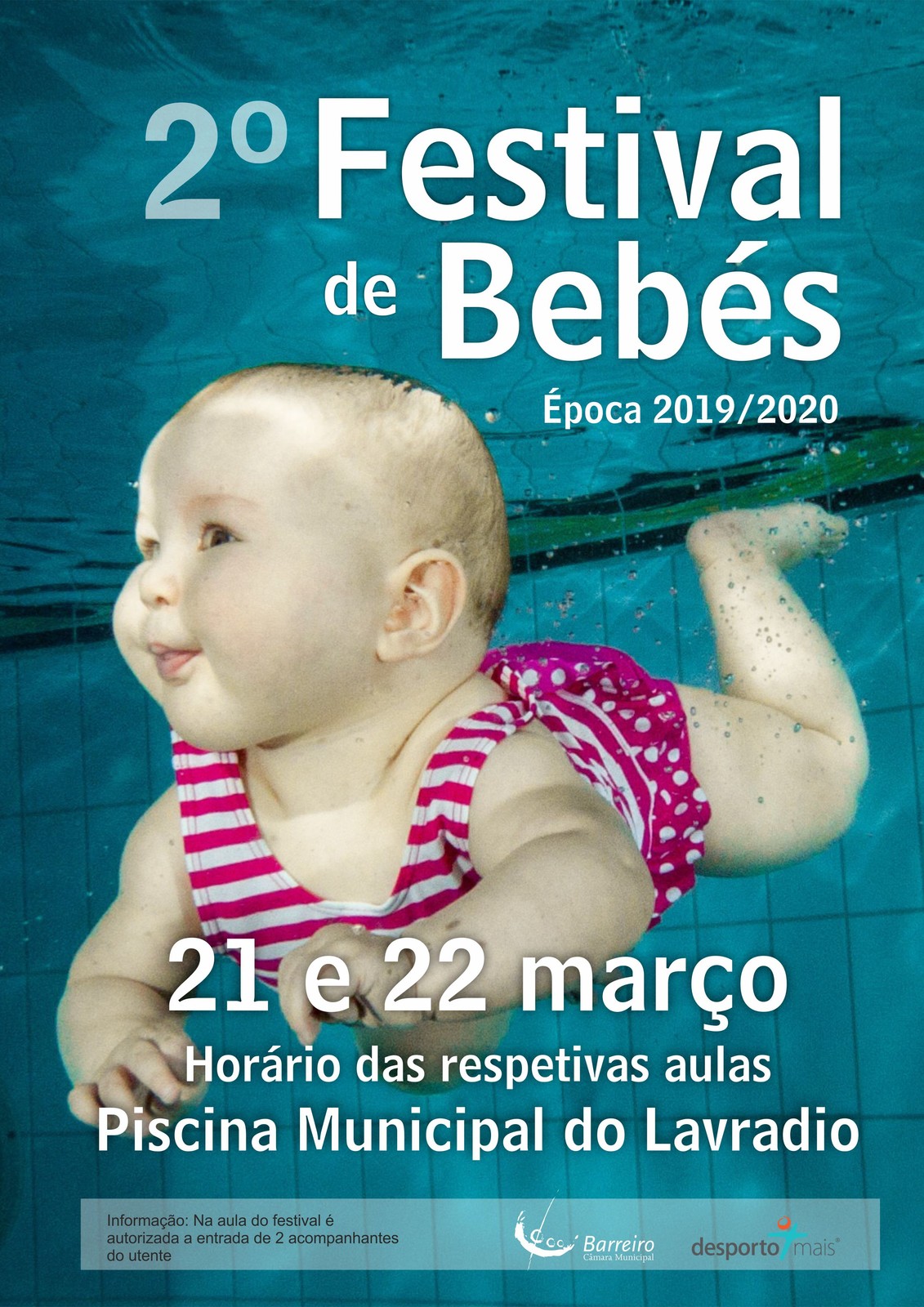 CANCELADO | Natação | 2º Festival de Bebés Época 2019/20