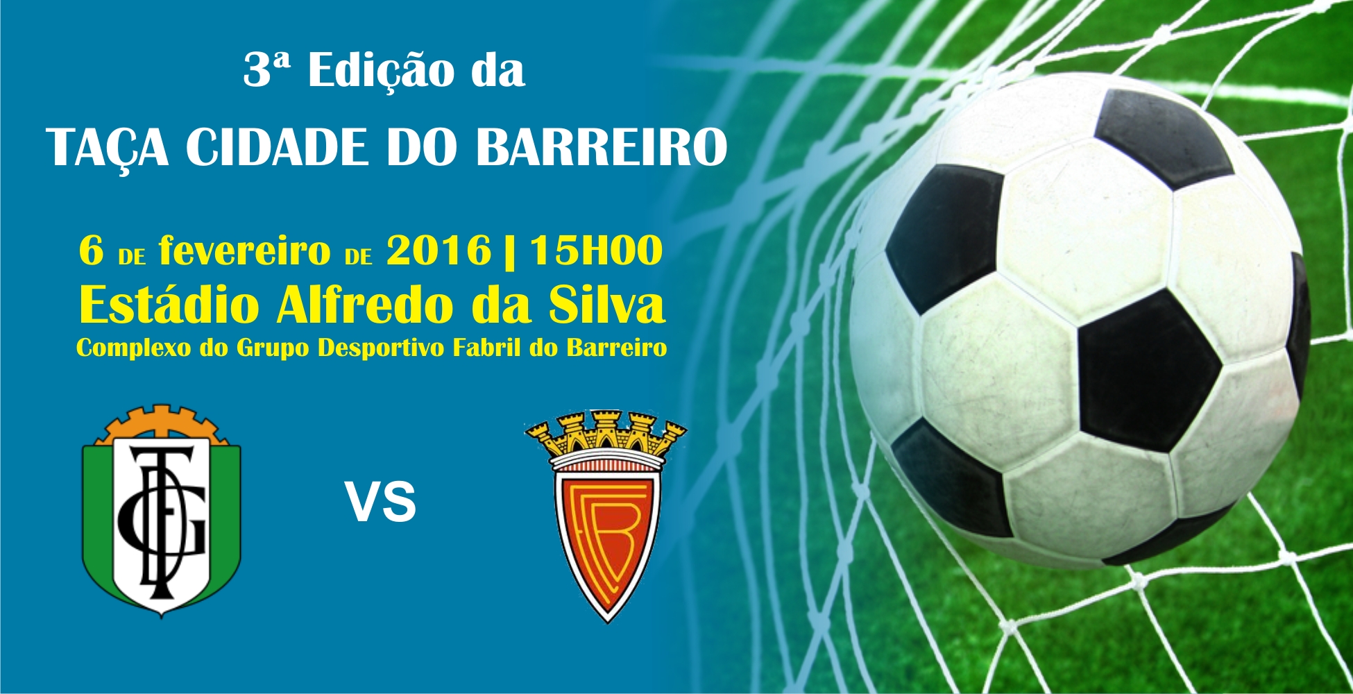 FUTEBOL | 3ª Taça Cidade do Barreiro | GD Fabril-FC Barreirense | 15h00