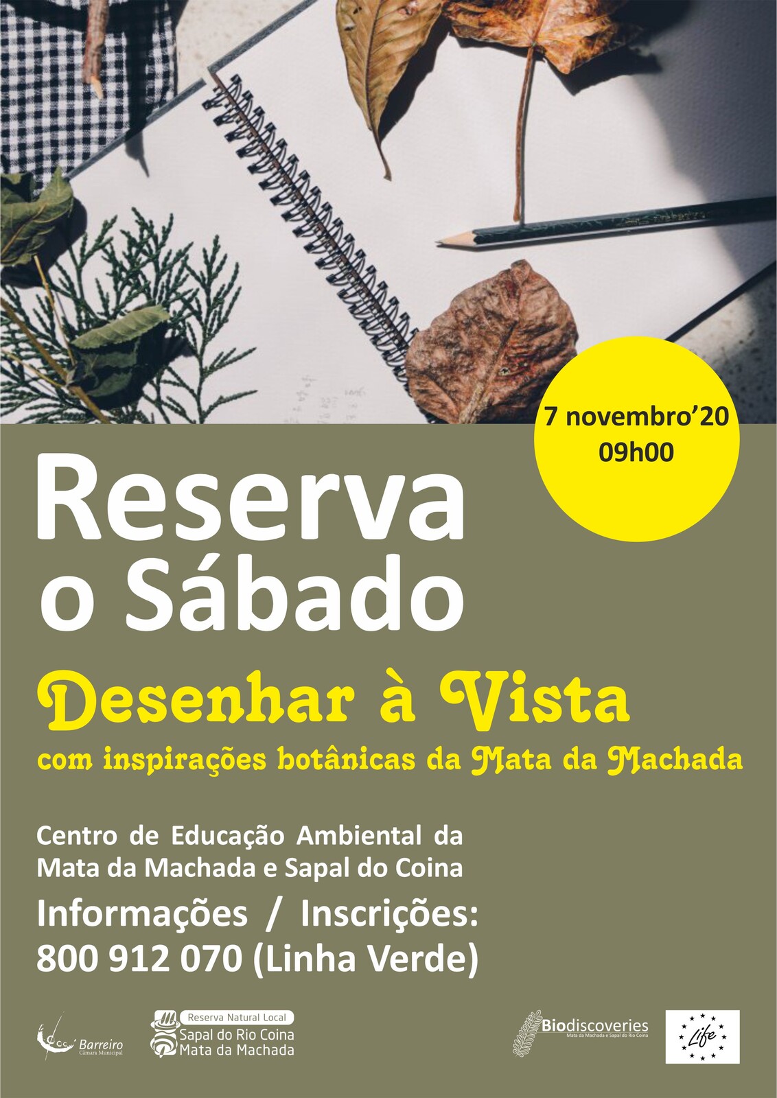 Reserva o Sábado: Desenhar à vista