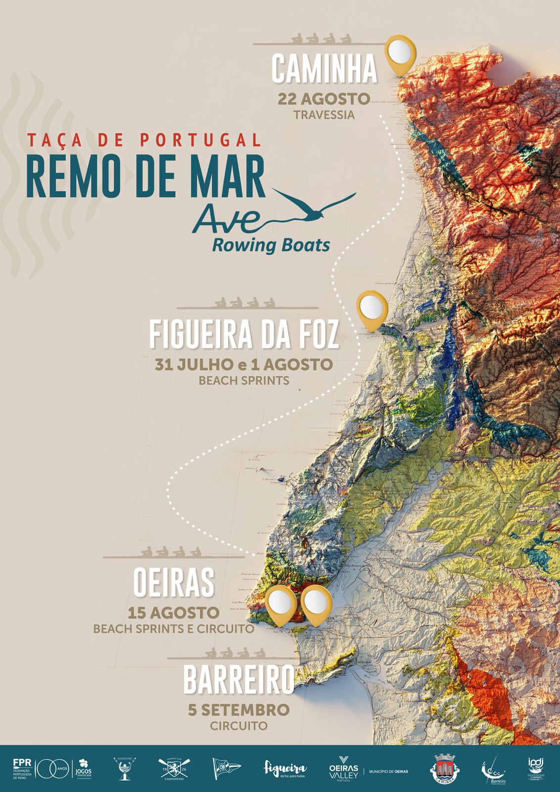 Taça de Portugal de Remo de Mar | Barreiro acolhe decisiva Etapa
