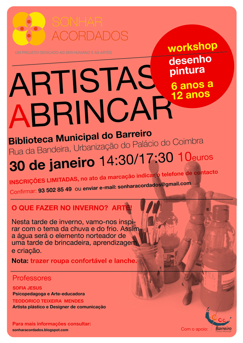 Sonhar Acordados  | Inscrições abertas para workshop