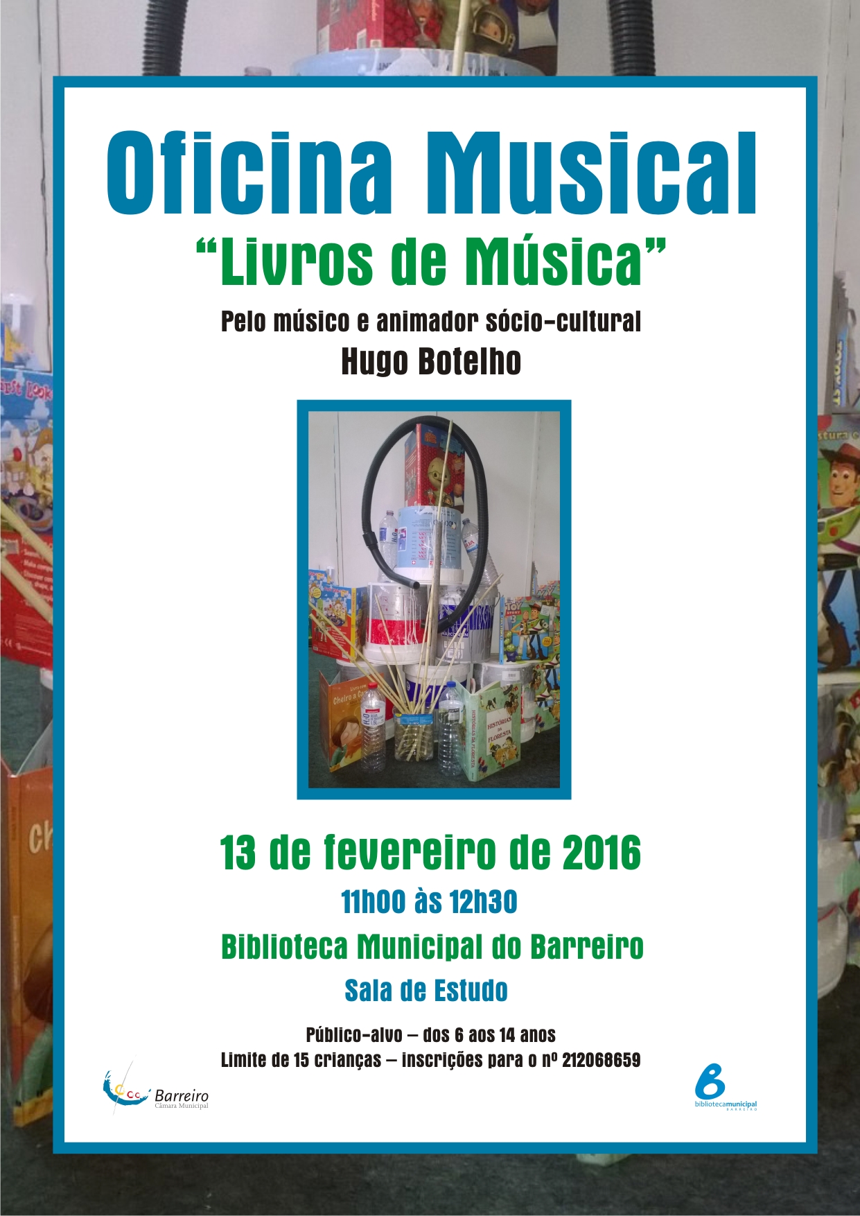 Oficina Musical “Livros de Música” a 13 fevereiro
