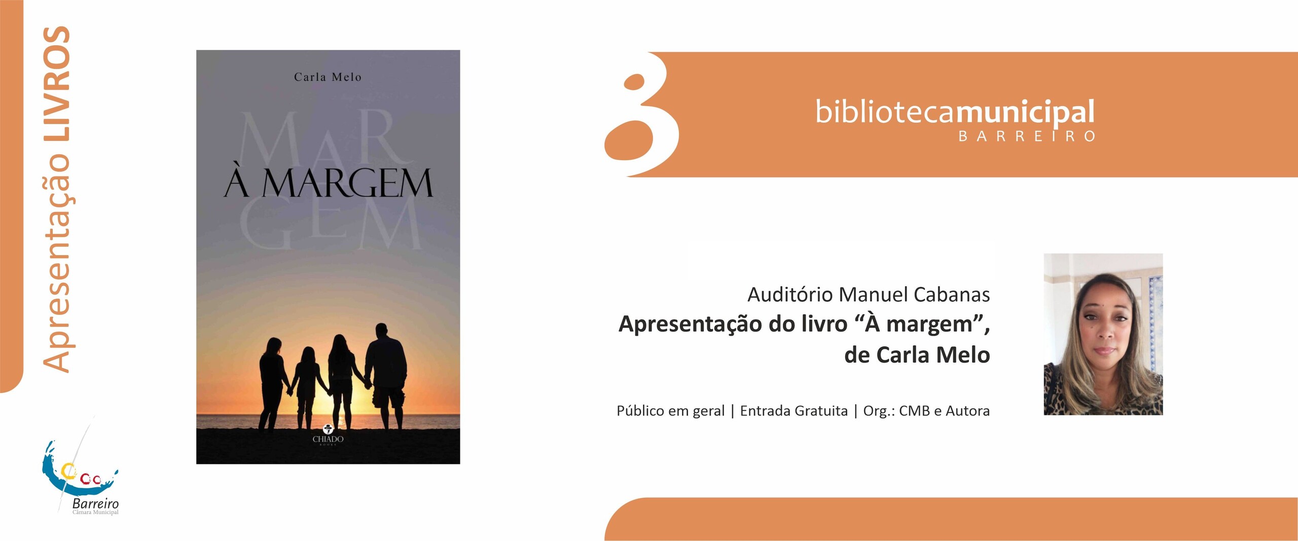 Apresentação do livro “À margem” de Carla Melo