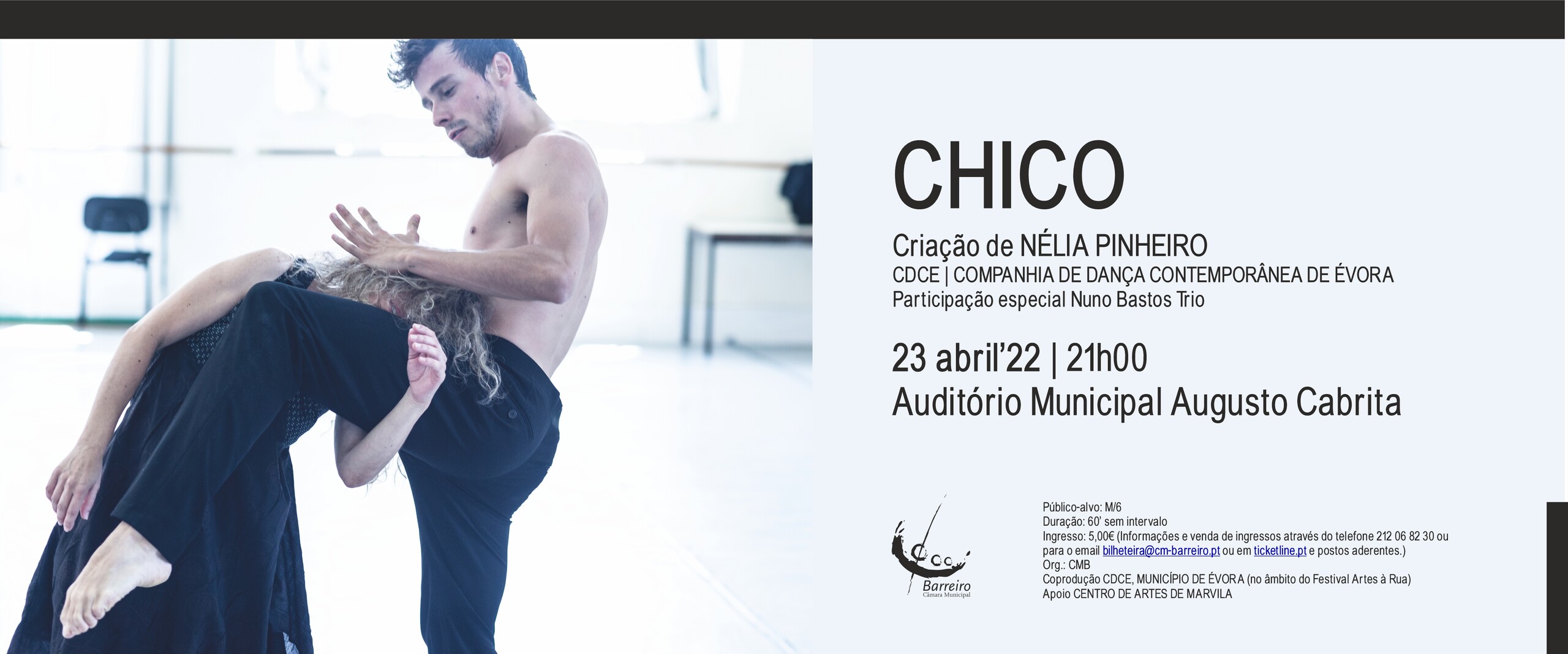 “Chico” – Criação de Nélia Pinheiro | Companhia de Dança de Évora
