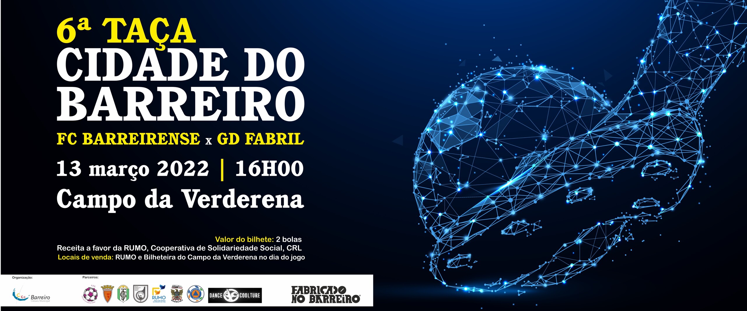 Futebol | “Derby” FC Barreirense-GD Fabril na 6ª Taça Cidade do Barreiro