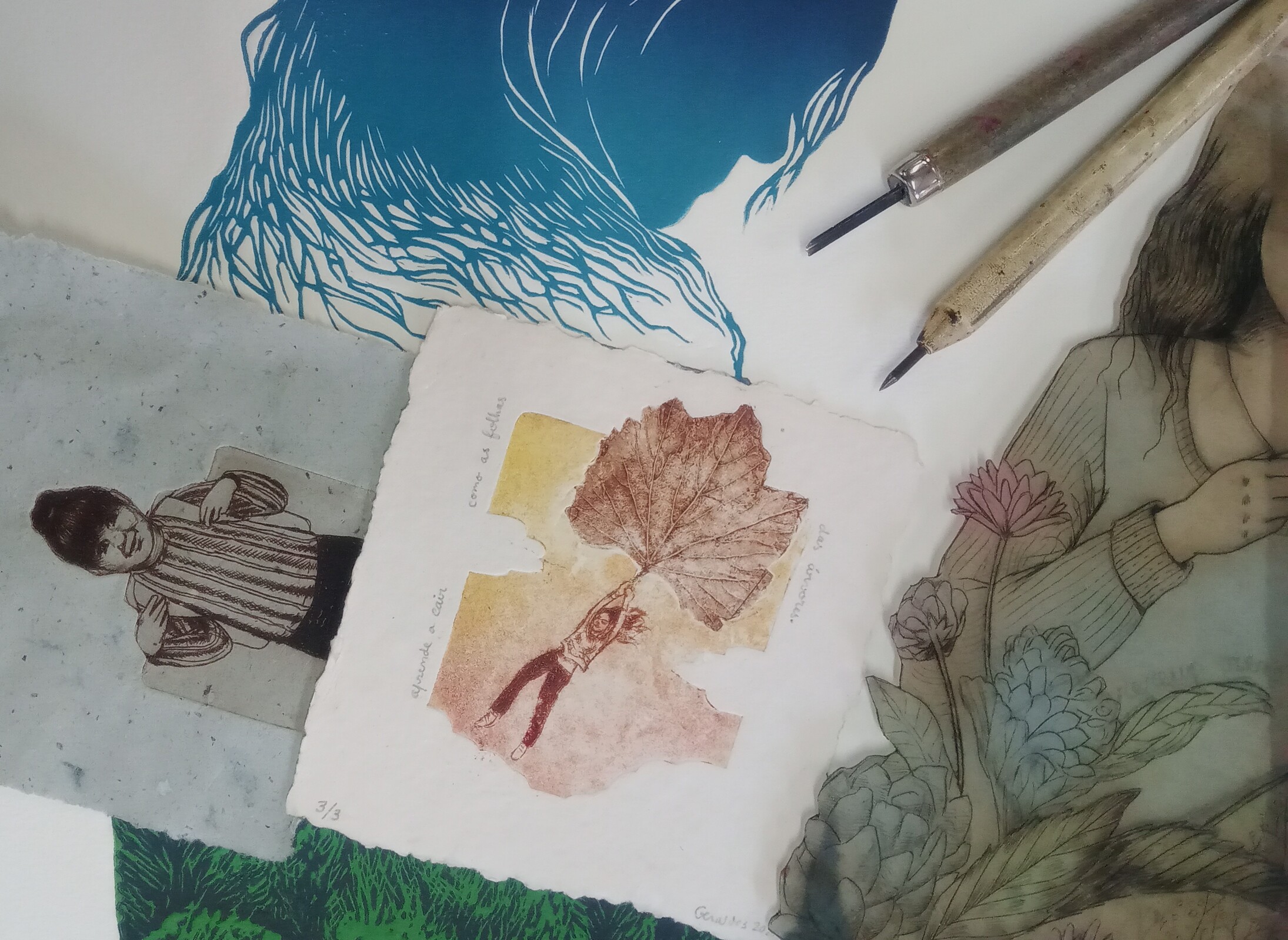 CANCELADO | Oficina de linogravura com a artista plástica Joana Geraldes