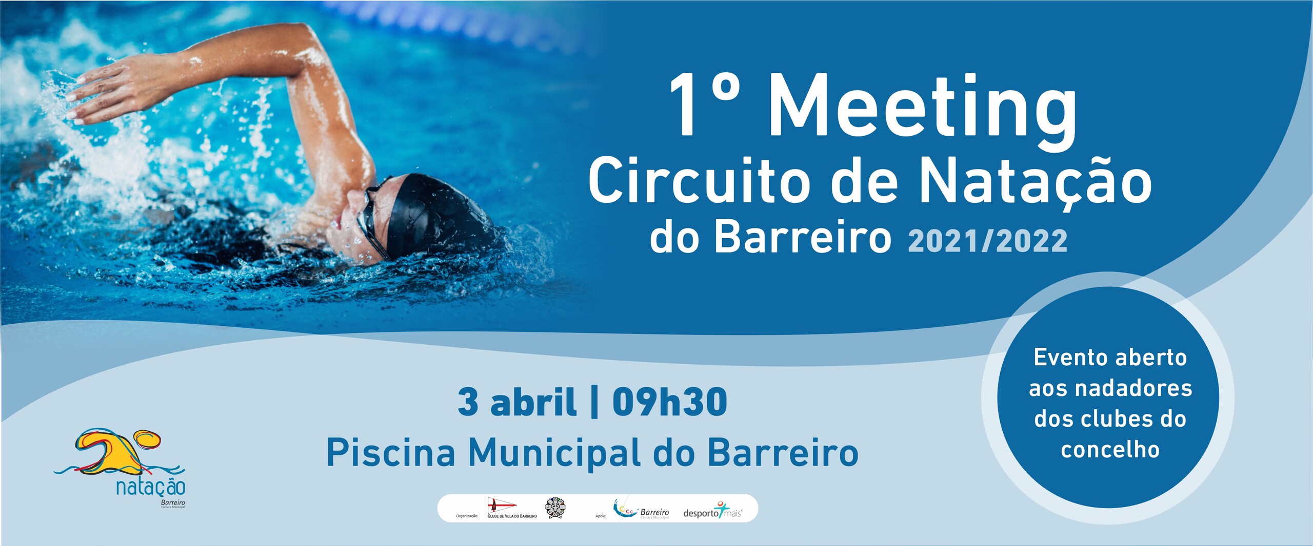 1º Meeting do Circuito de Natação do Barreiro 2021/2022