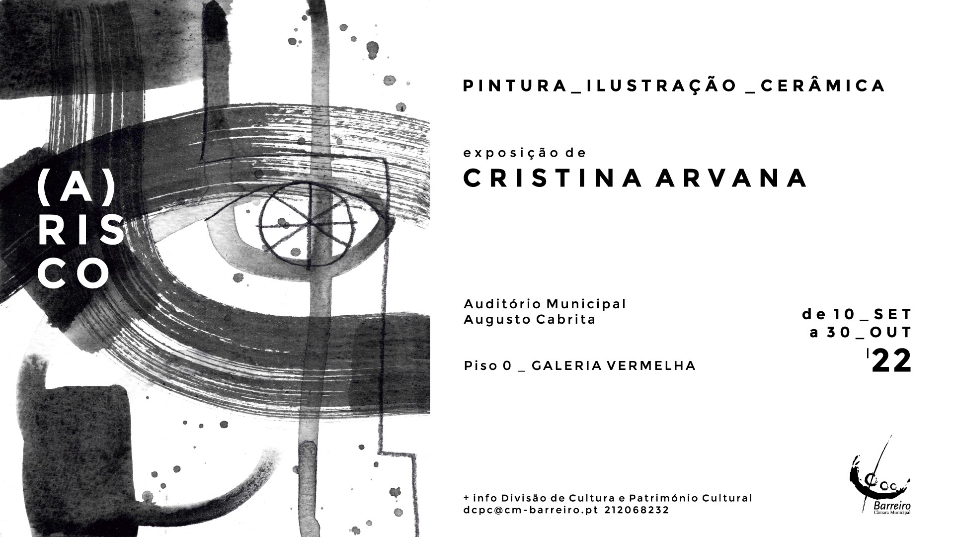(a)risco | Exposição de pintura, ilustração e cerâmica de Cristina Arvana