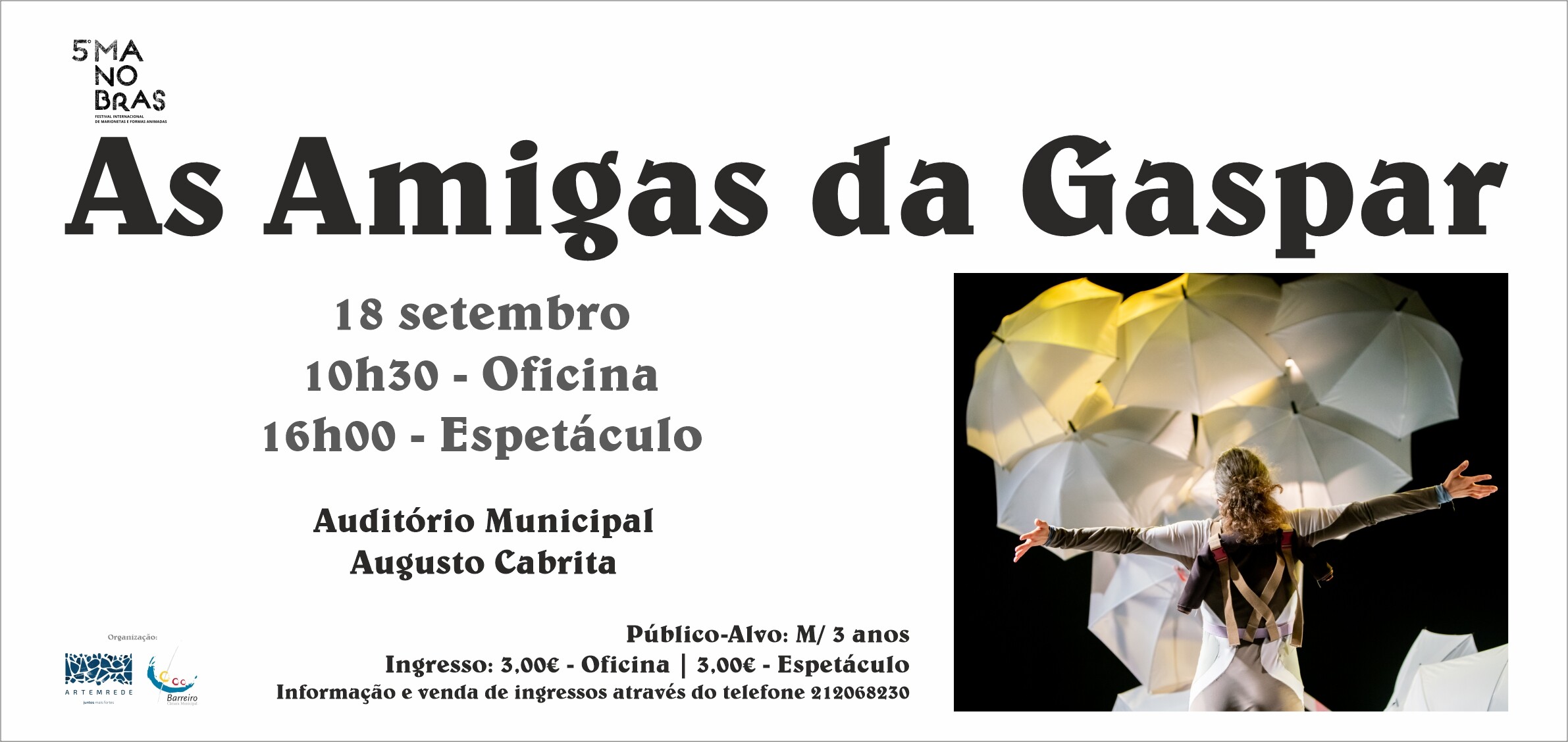 As Amigas da Gaspar | Oficina e Espetáculo | Festival Internacional de Marionetas e Formas Animadas