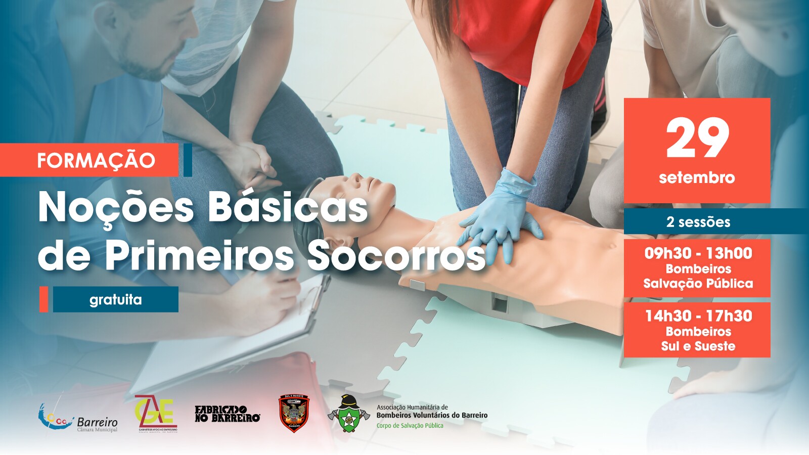 Formação “Noções Básicas de Primeiros Socorros”