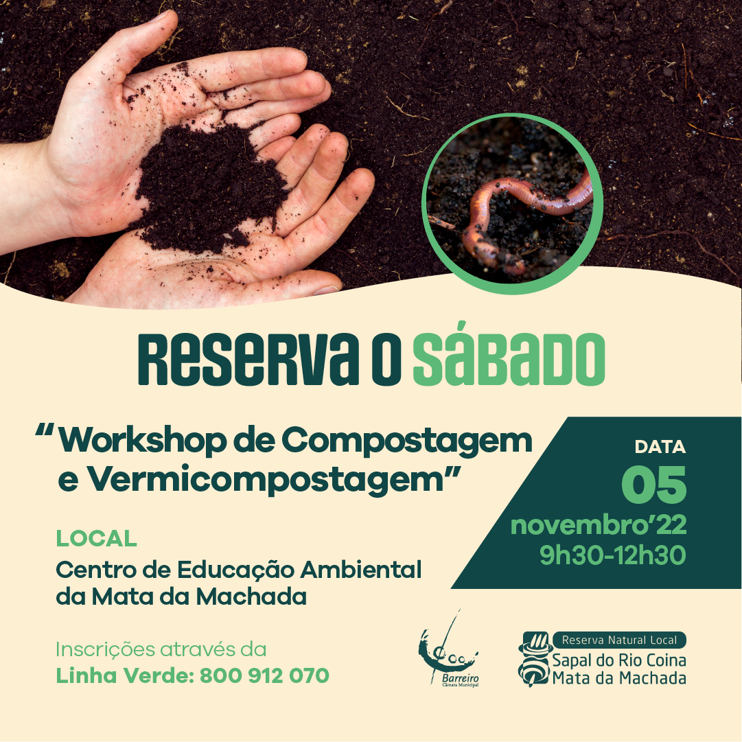 Reserva o Sábado – Workshop de Compostagem e Vermicompostagem