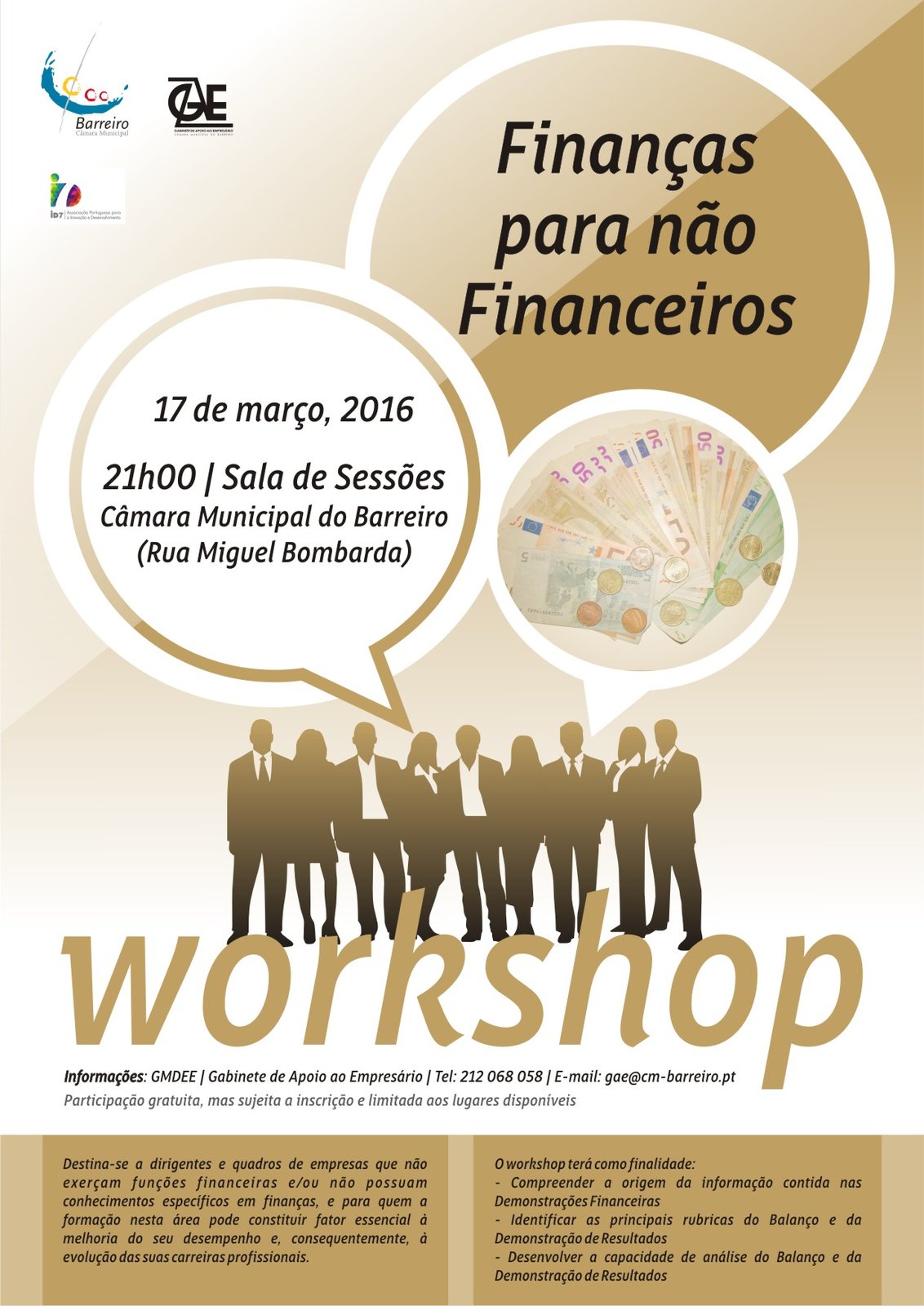 Workshop “Finanças para não financeiros”