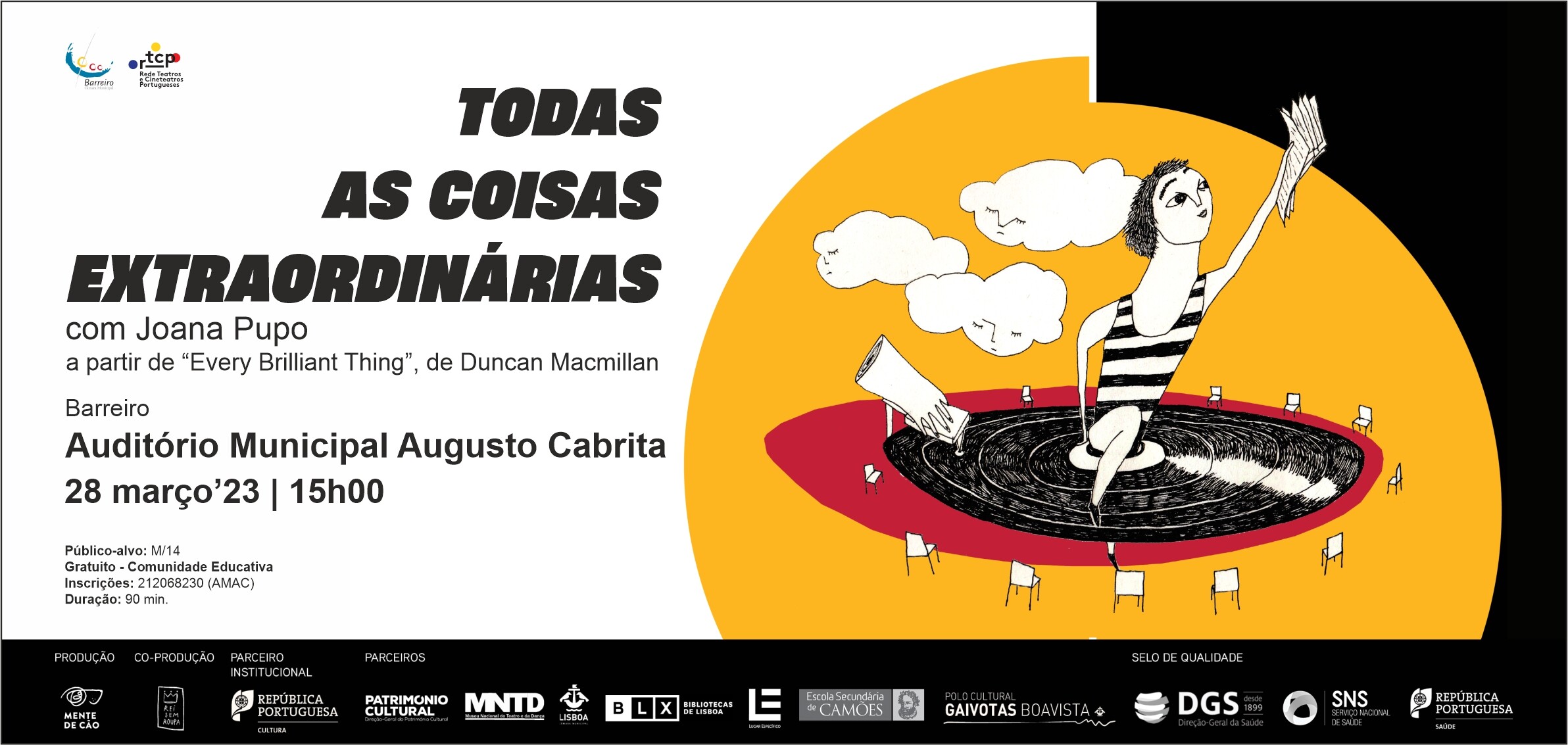 Teatro | Todas as Coisas Extraordinárias, com Joana Pupo