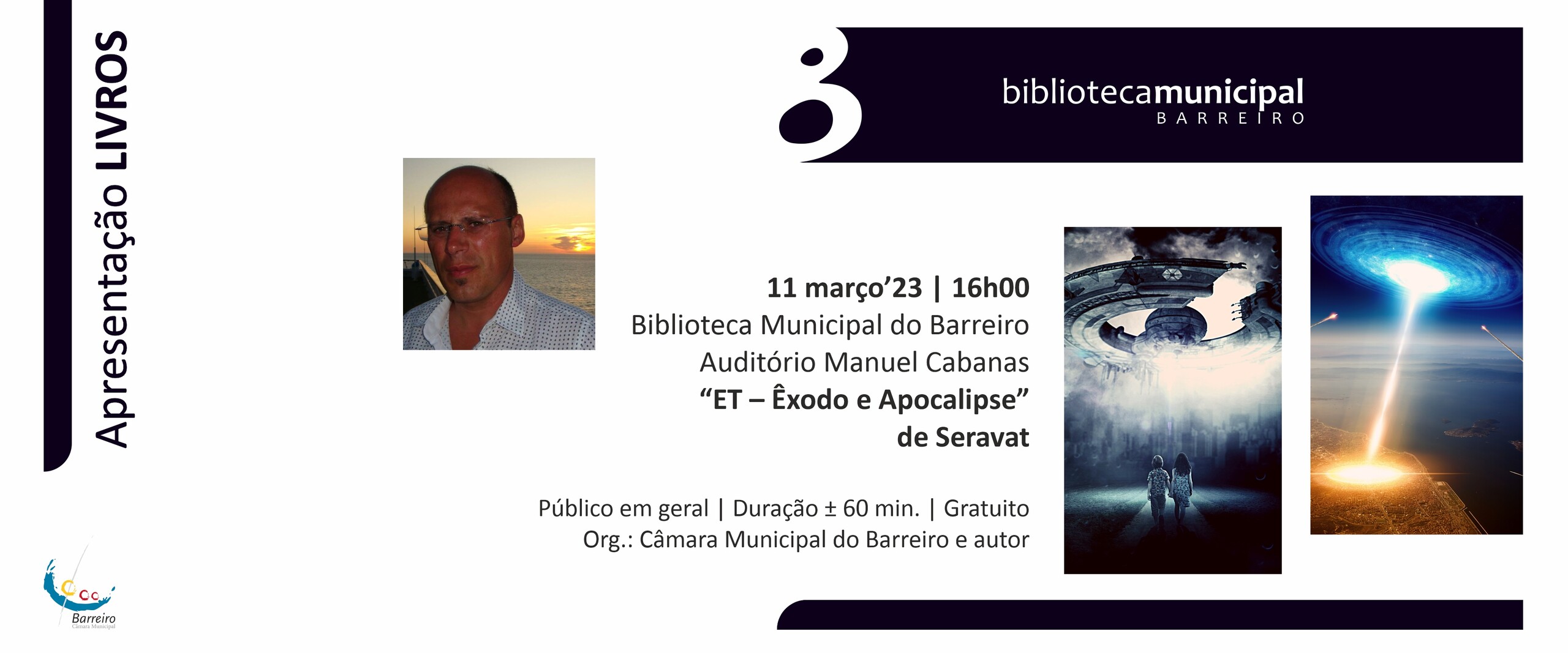 Apresentação de livro “ET – Êxodo e Apocalipse”, de Seravat