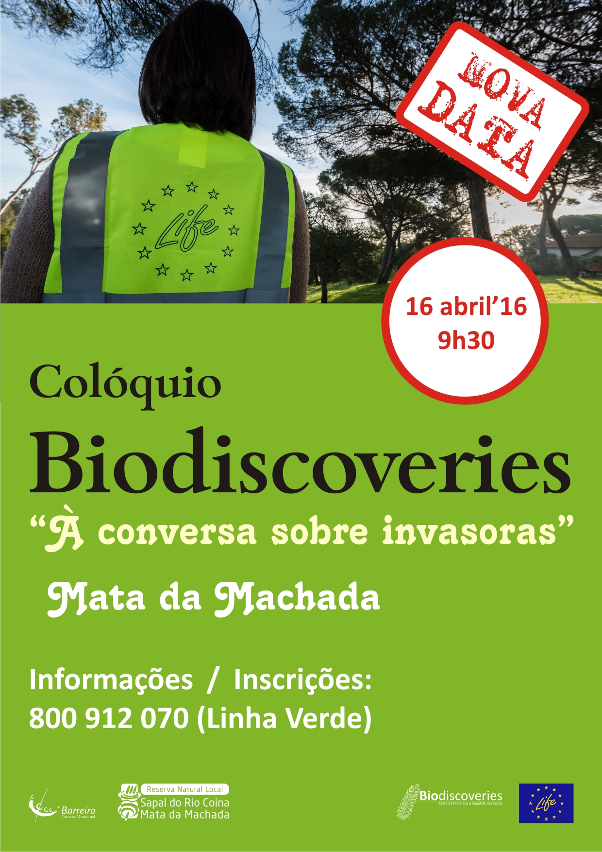 Colóquio “À conversa sobre invasoras”, dia 16 de abril, na Mata Nacional da Machada | Inscr...