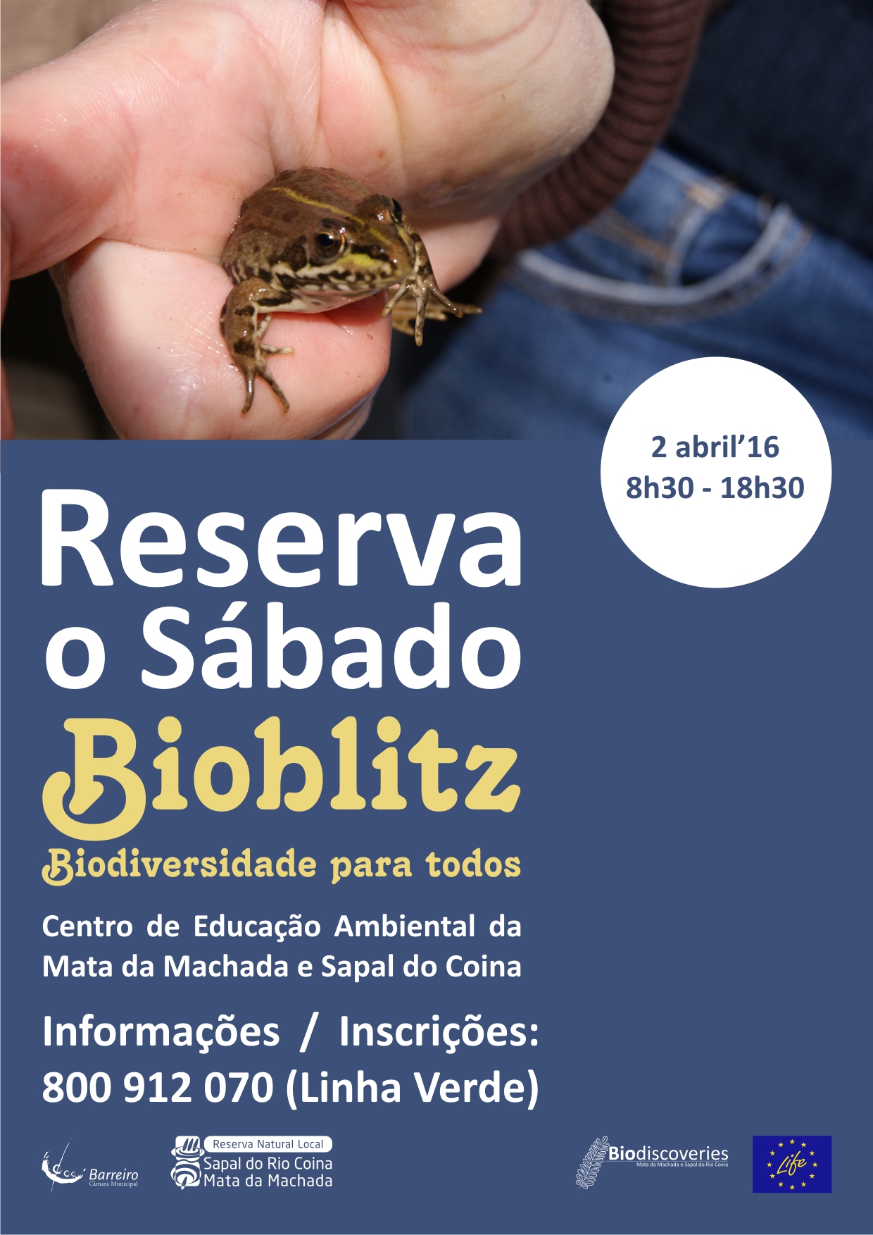 “Reserva o Sábado” “BioBlitz – Biodiversidade para todos”