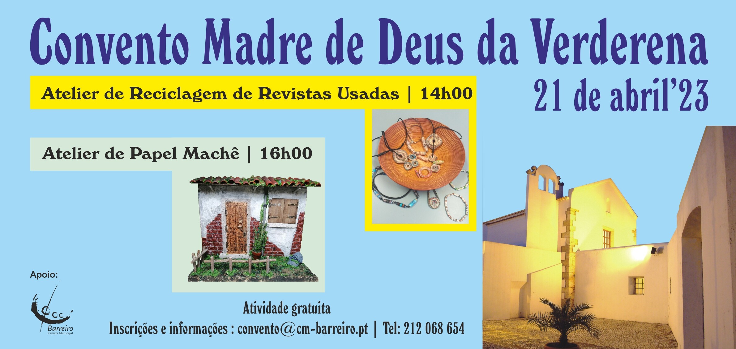 Ateliers de Reciclagem de Revistas Usadas e de Papel Machê