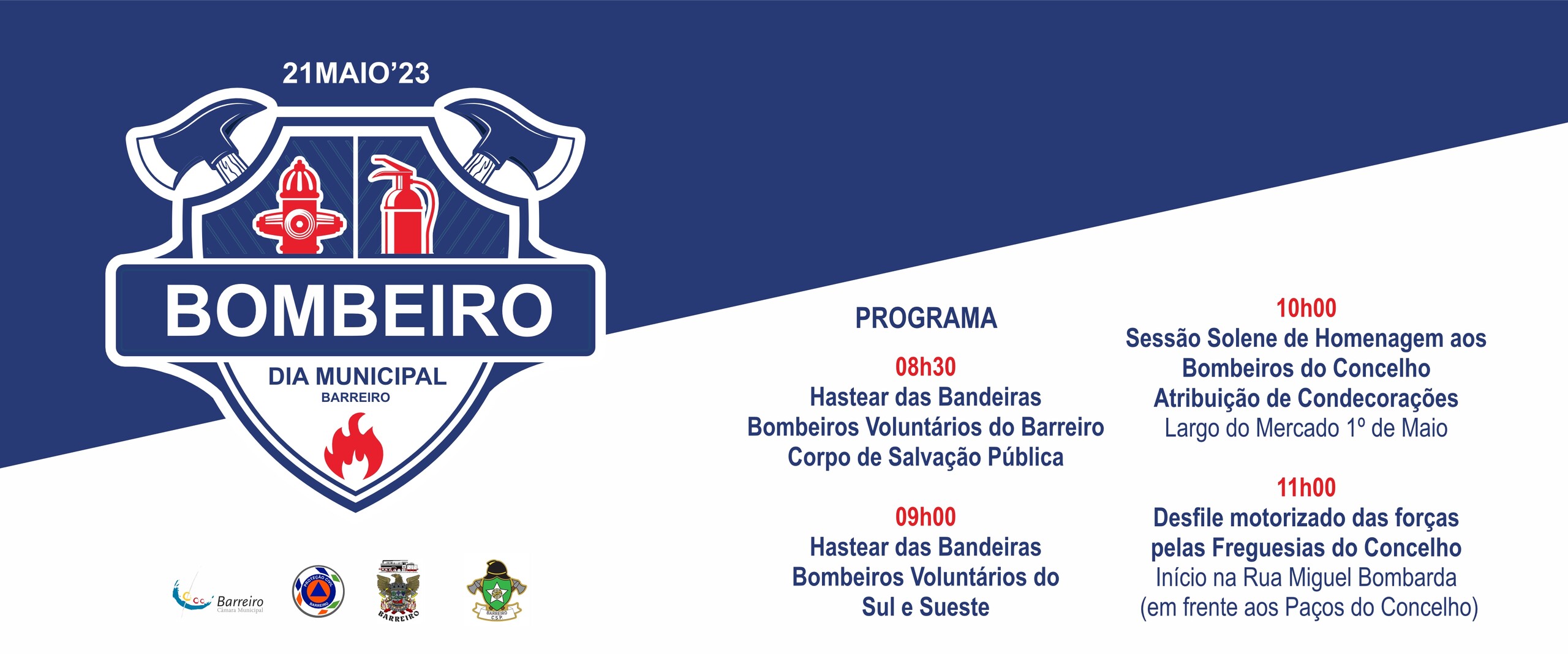 Dia Municipal do Bombeiro 2023