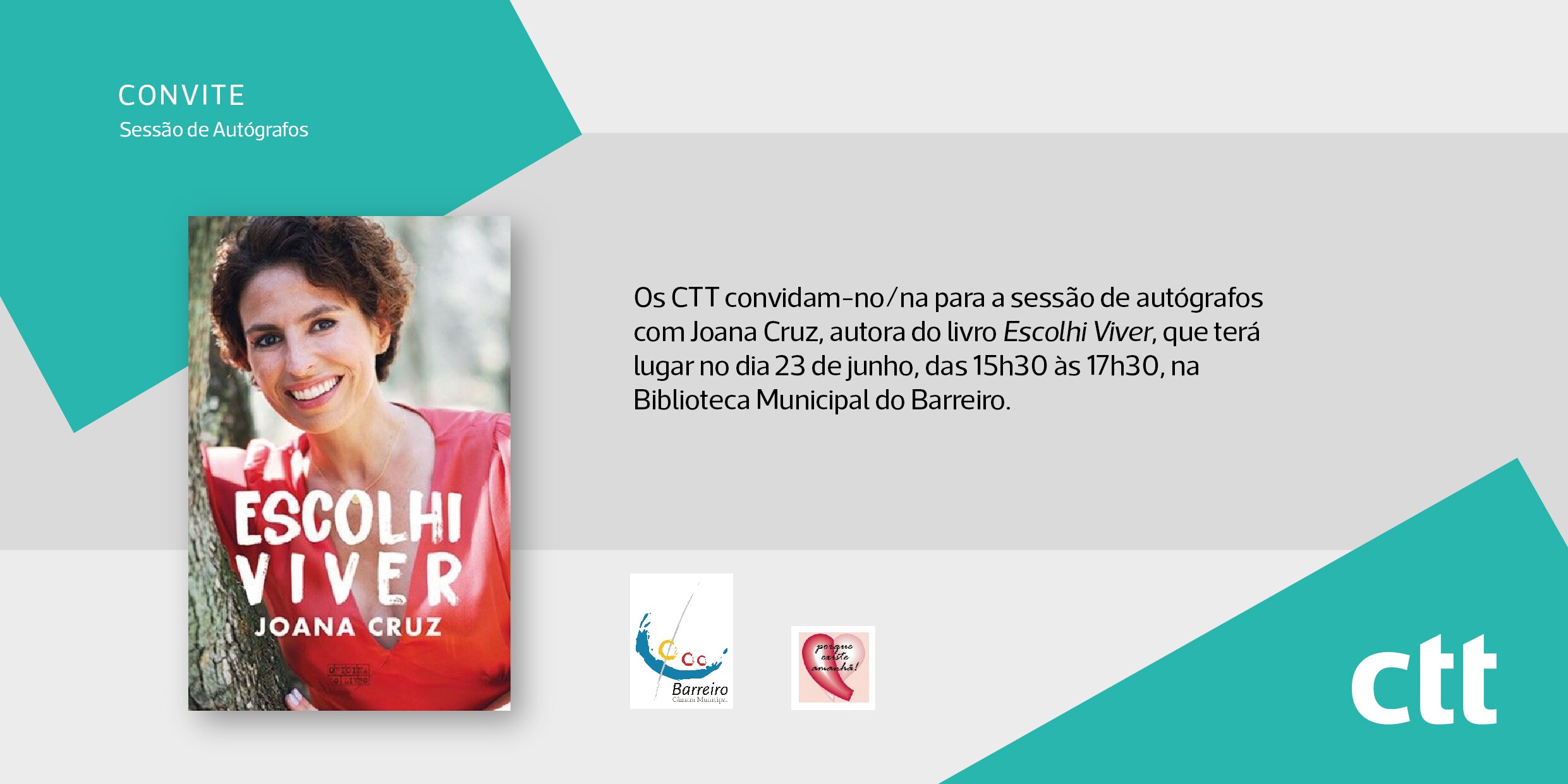 “Escolhi Viver” | Sessão de Autógrafos com Joana Cruz