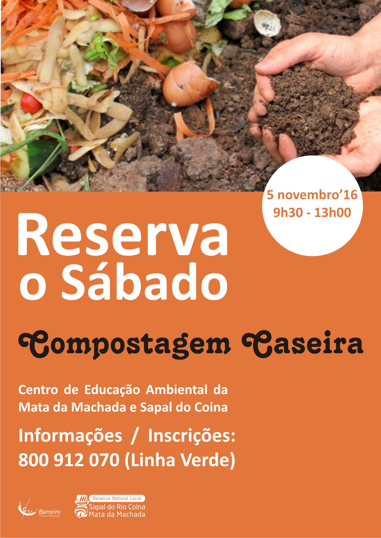 Compostagem Caseira | Reserva o Sábado | No Centro de Educação Ambiental da Mata da Machada e ...