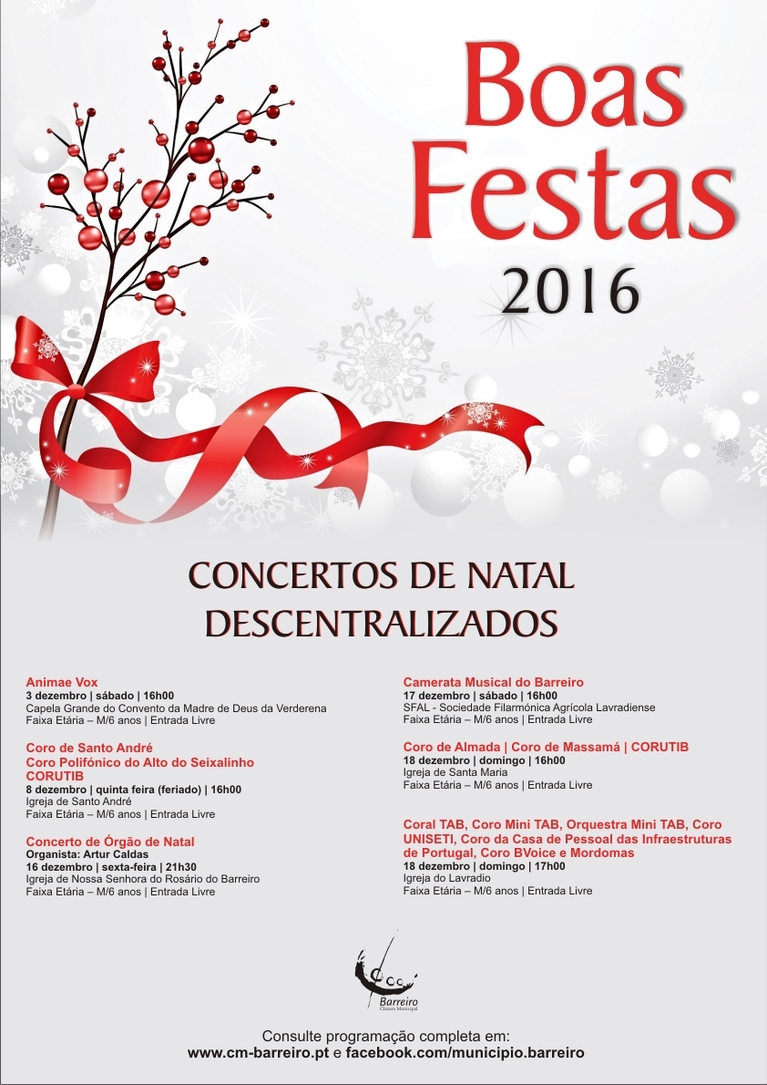 Concerto de Natal Descentralizados no Barreiro das Festas de 2016