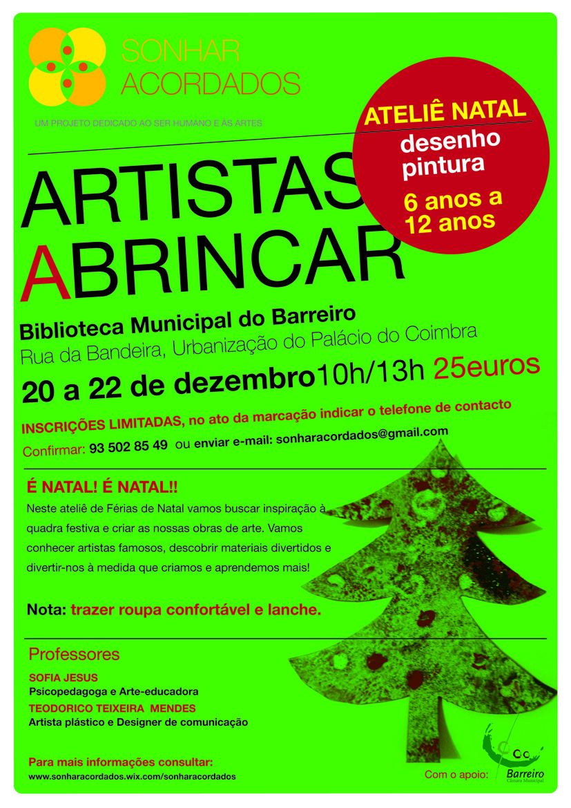 Artistas a Brincar | “É Natal! É Natal!” | Inscrições abertas