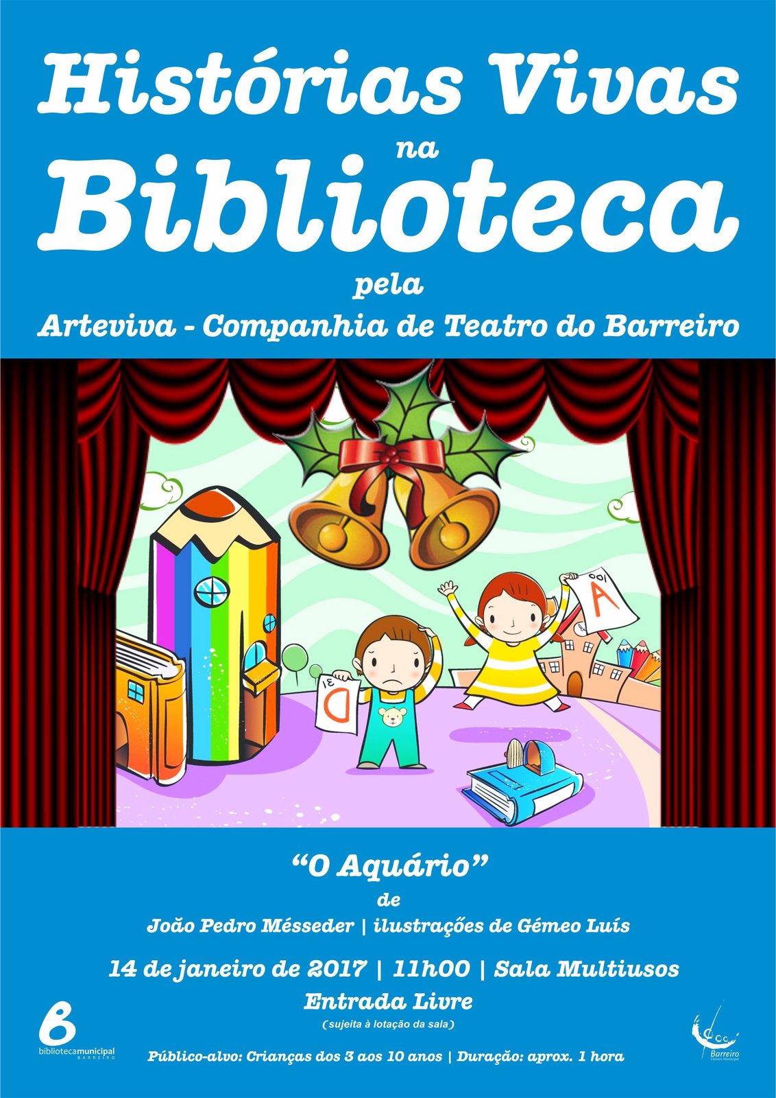 “Histórias Vivas na Biblioteca” apresentam “O Aquário”