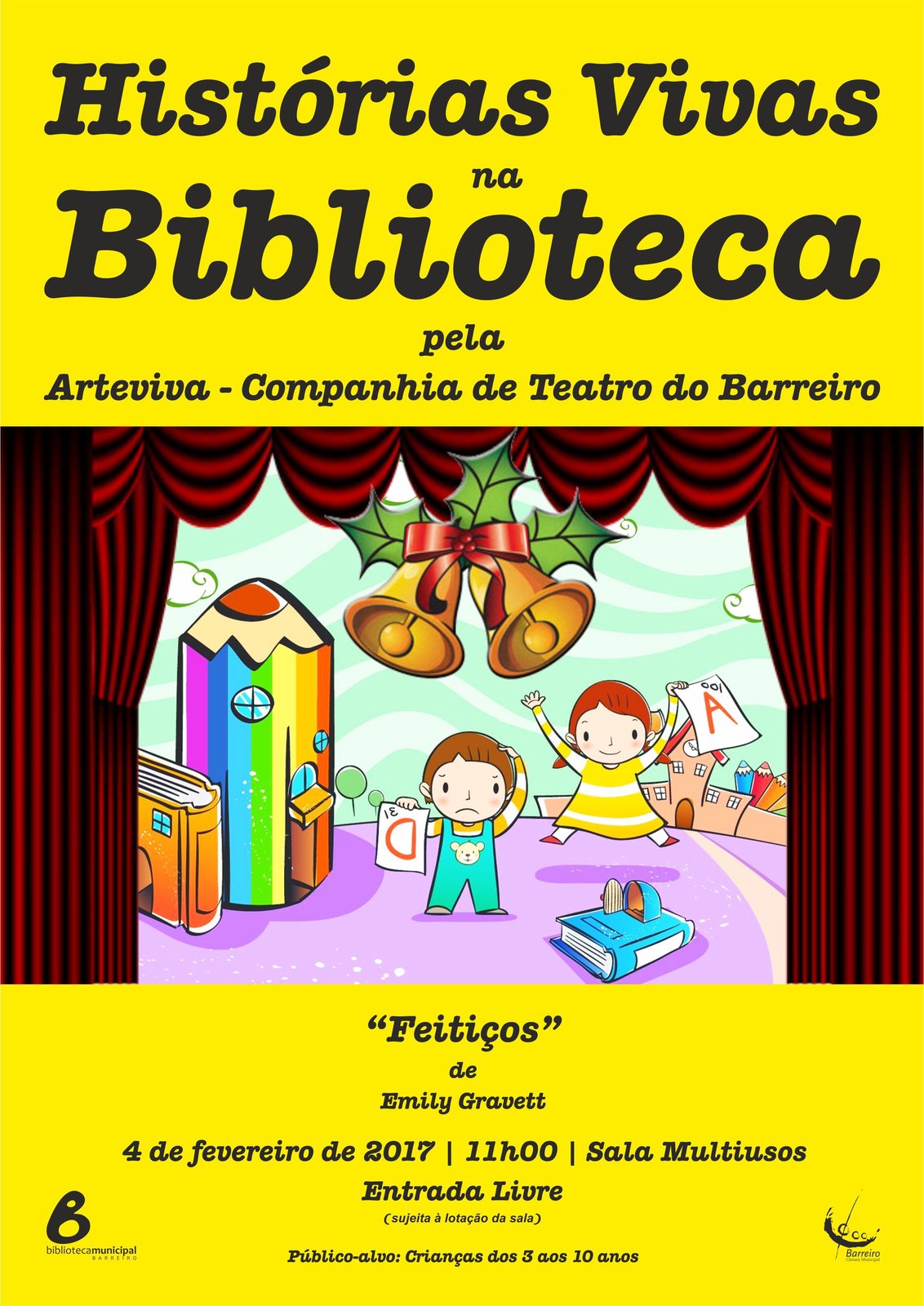 “Histórias Vivas na Biblioteca” apresentam “Feitiços”