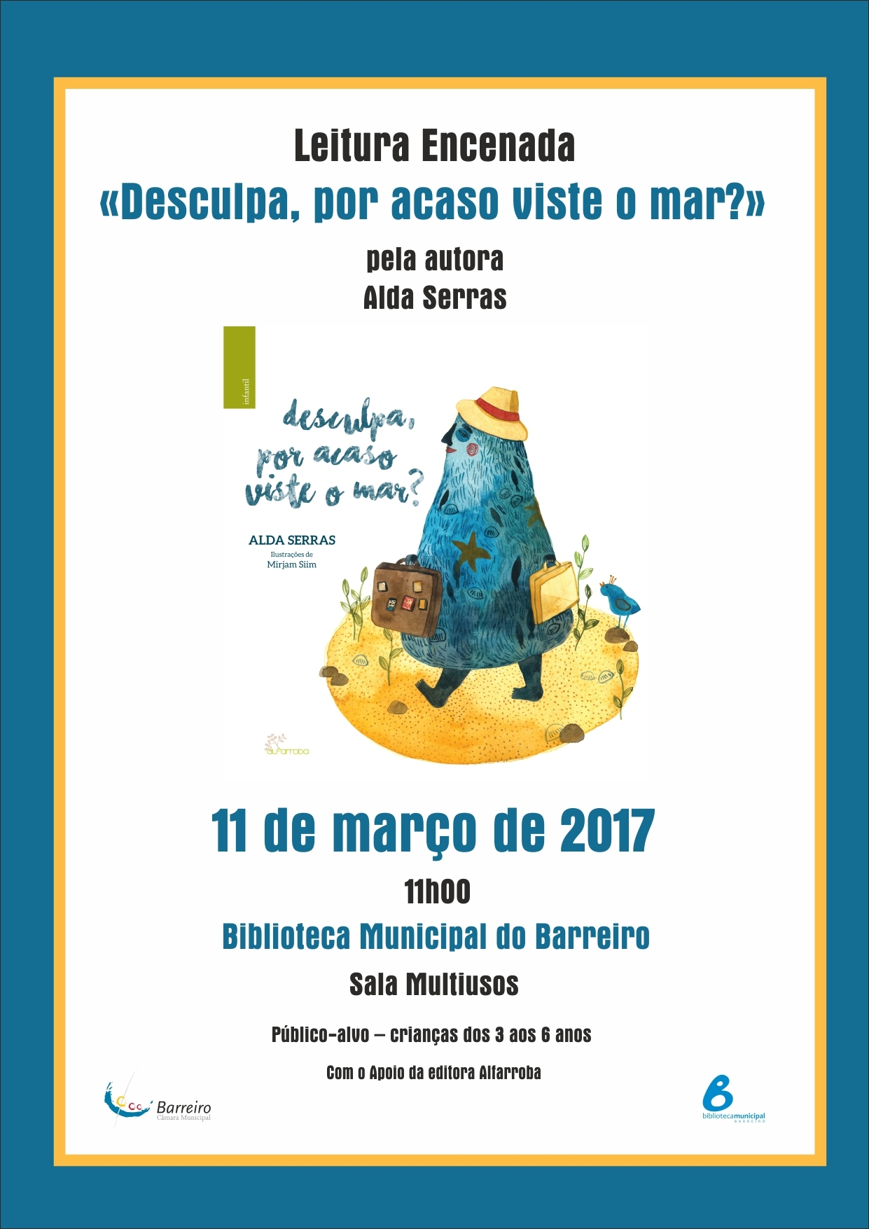 Leitura encenada “Desculpa, por acaso viste o mar?”