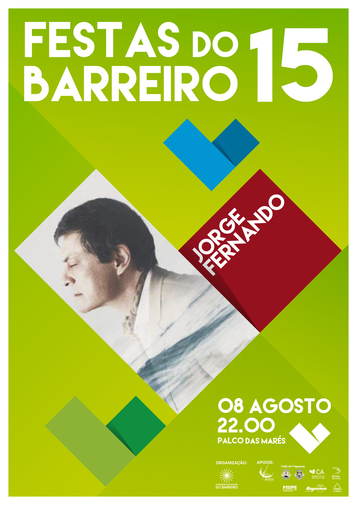Festas do Barreiro 2015 | Jorge Fernando | 22h00 | Palco das Marés
