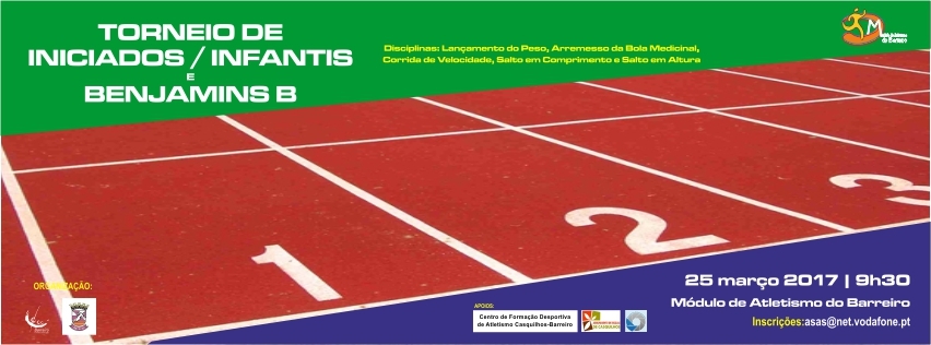 Módulo de Atletismo do Barreiro | Torneio de Iniciados/Infantis/Benjamins B