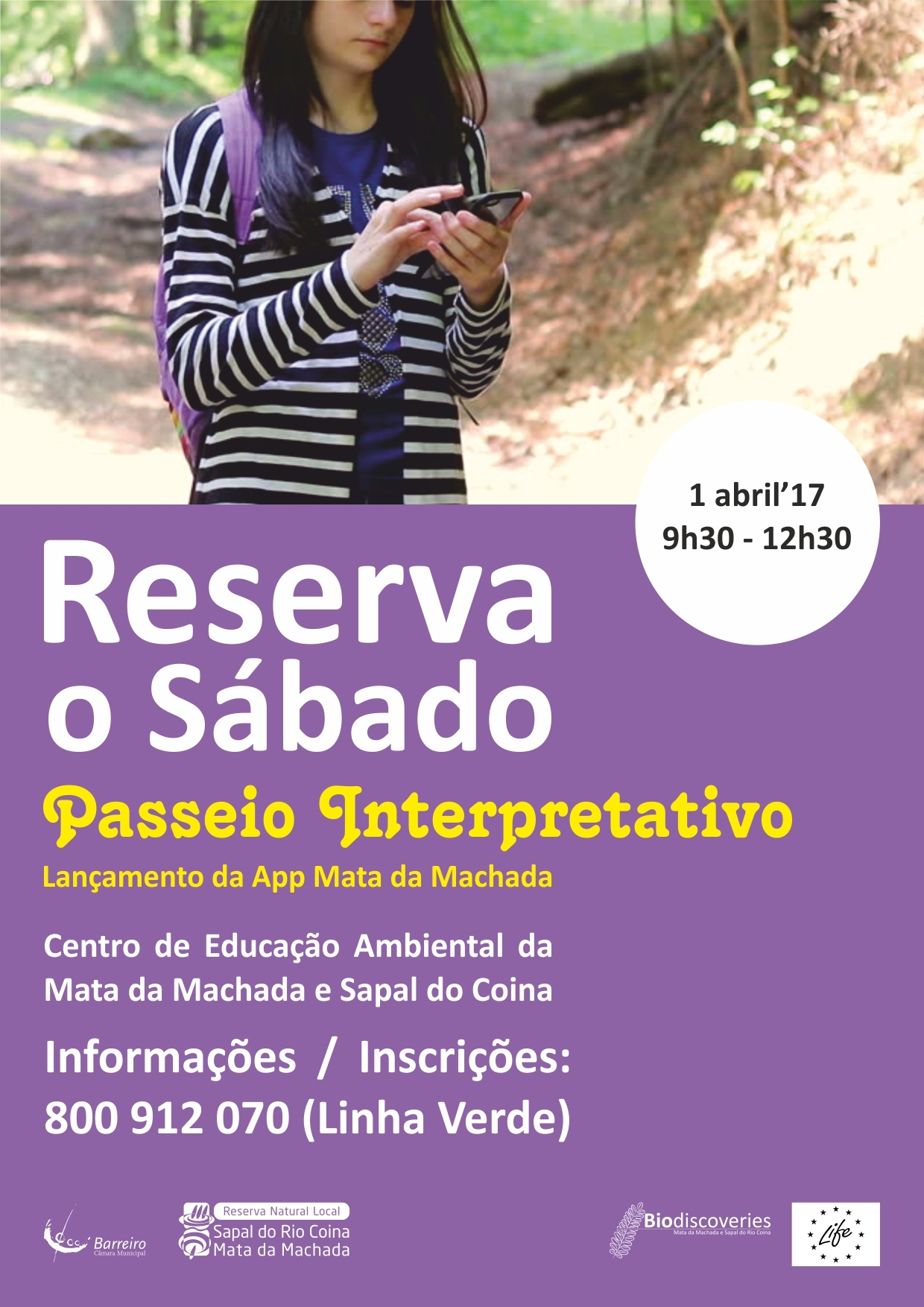 Reserva o Sábado – Passeio Interpretativo e lançamento da app Mata da Machada