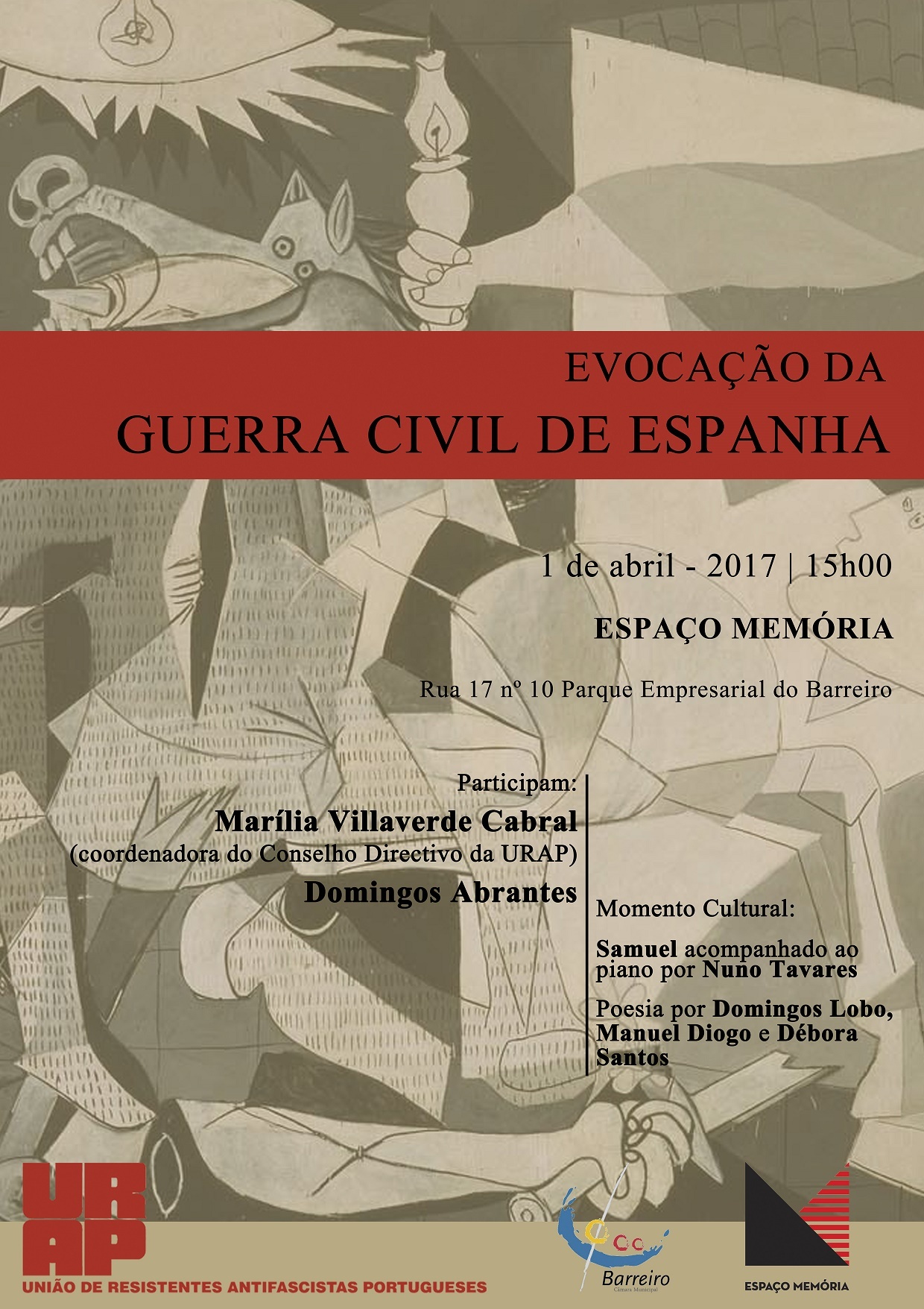 ‘Evocação da Guerra Civil de Espanha’ no Espaço Memória