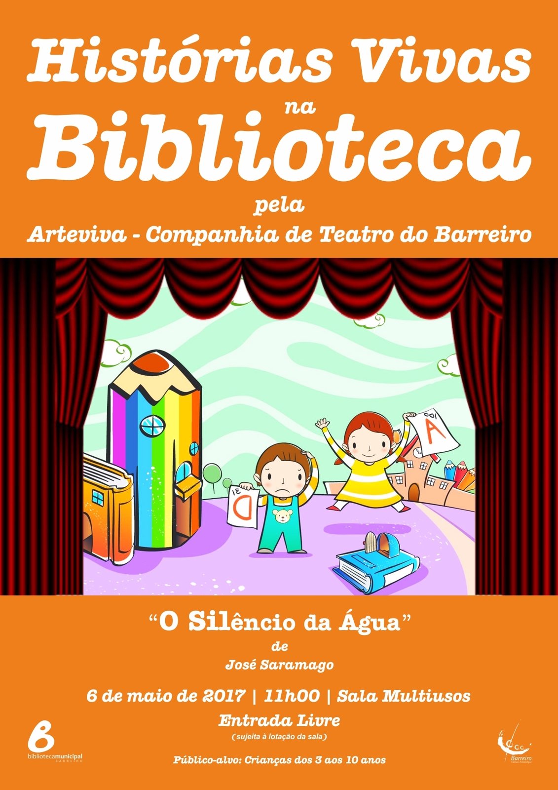 Histórias Vivas na Biblioteca pela Arteviva “O Silêncio da Água”