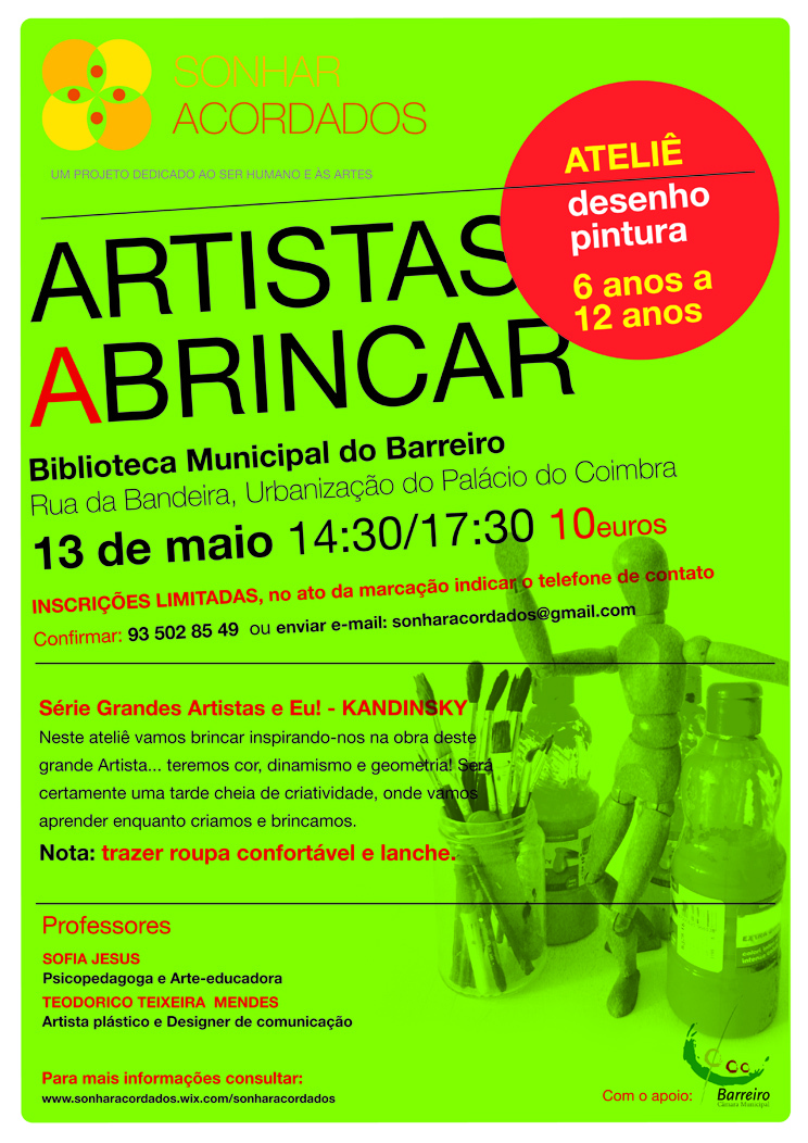 Ateliê “Artistas a Brincar” | Inscrições abertas