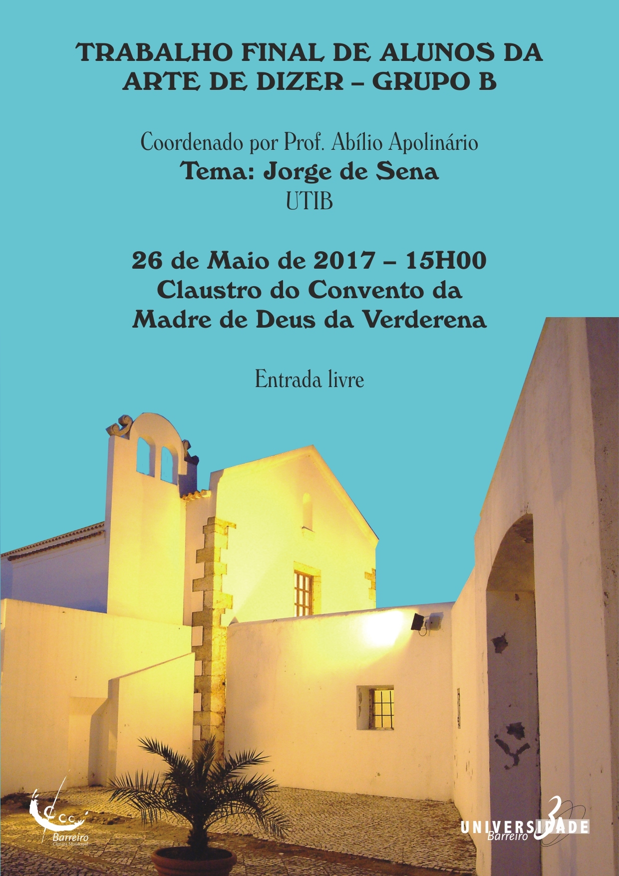 UTIB | Trabalho final de alunos da Arte de Dizer – Grupo B