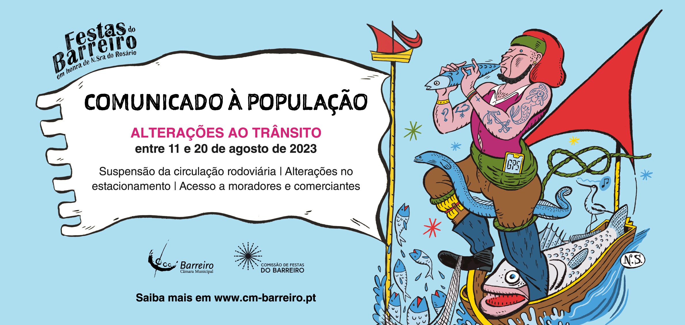 Festas do Barreiro 2023 | Alterações ao trânsito entre 11 e 20 de agosto