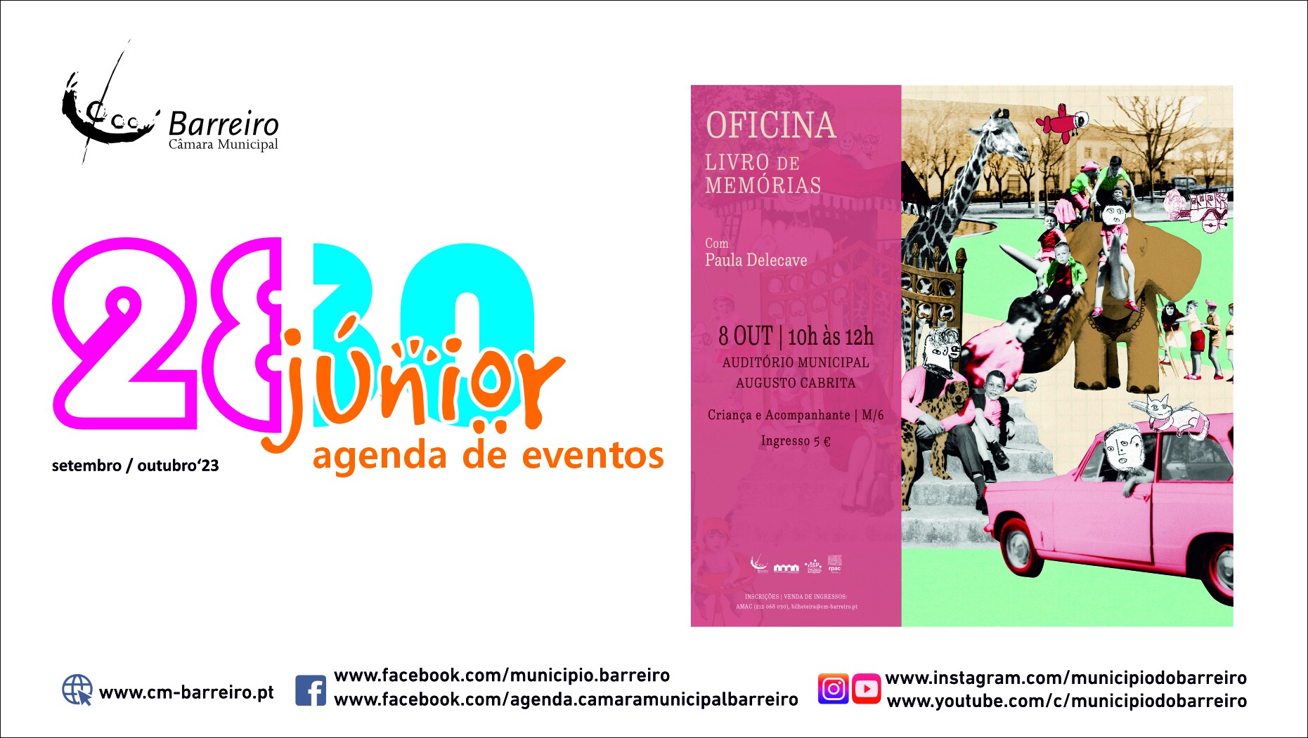 Agenda de Eventos 2830 Júnior setembro/outubro 2023 já disponível