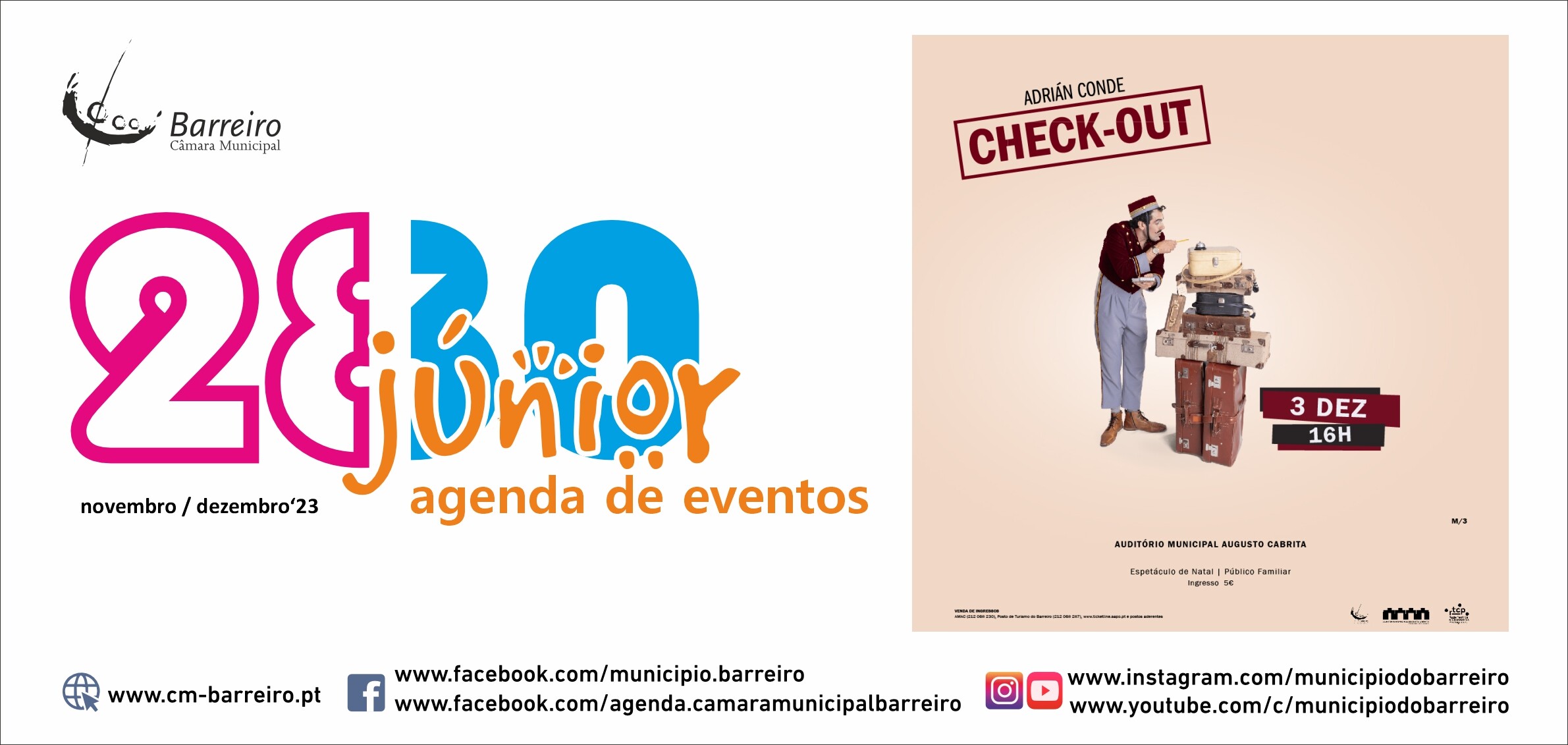 Agenda de Eventos 2830 Júnior novembro/dezembro 2023