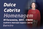DULCE CABRITA | HOMENAGEM | AMAC | 19 DE FEVEREIRO, 21H00 | GALARDÃO BARREIRO RECONHECIDO